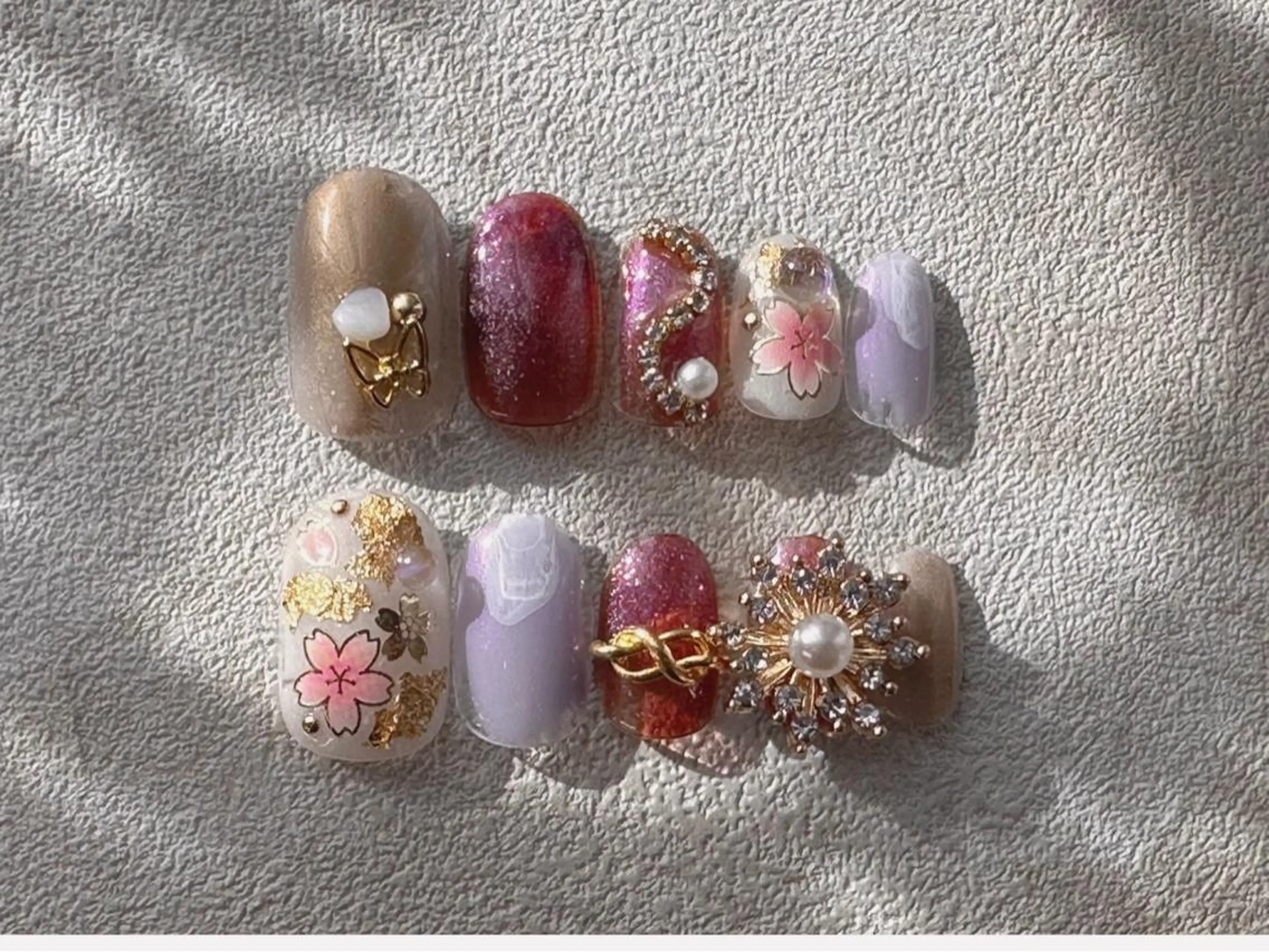 ネイル 成人式 ネイルチップ Nail Katoのネイルデザイン