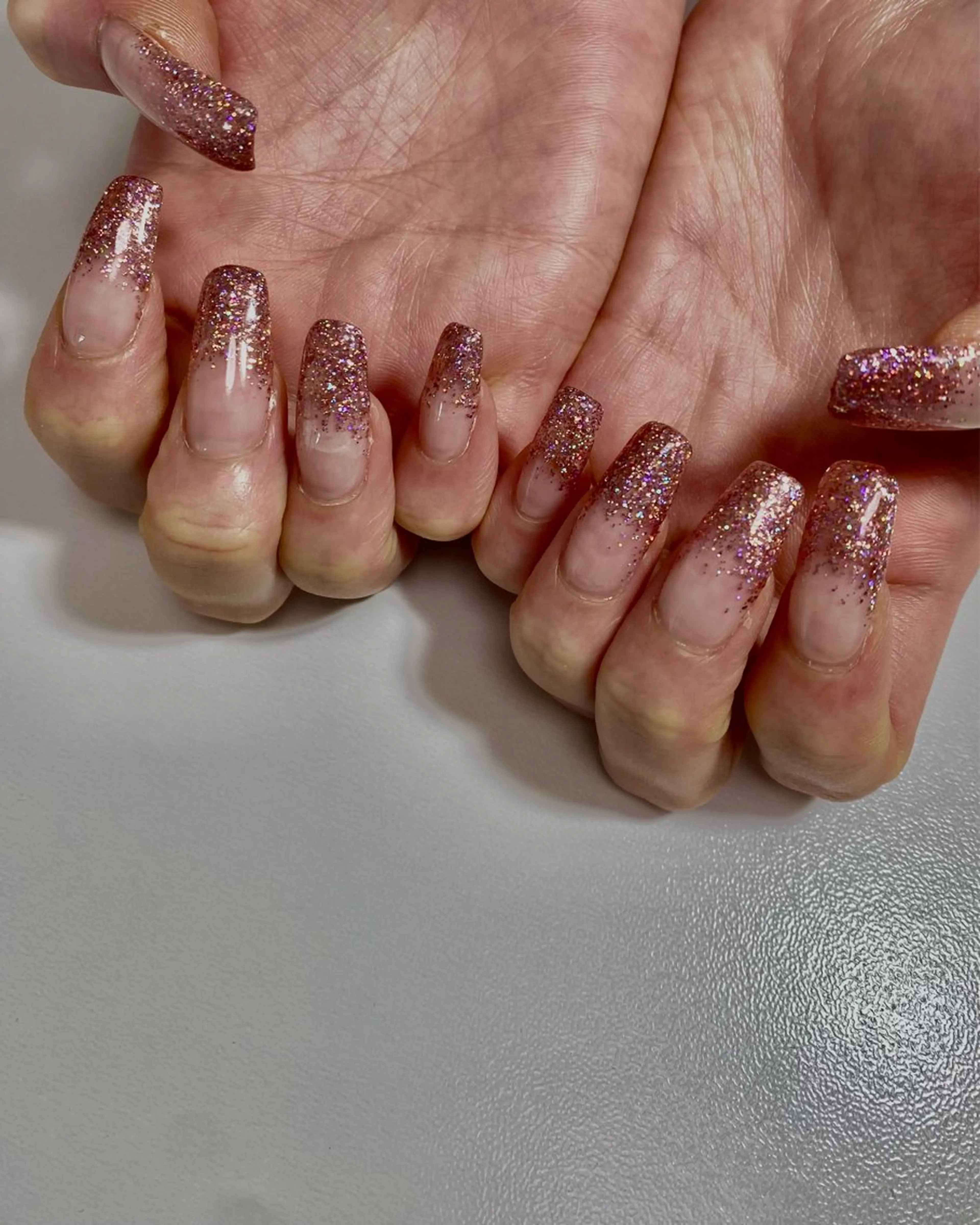 ネイル グラデーション ラメ(グリッター) ラメグラデーション 【移転しました】 ami  nailのネイルデザイン