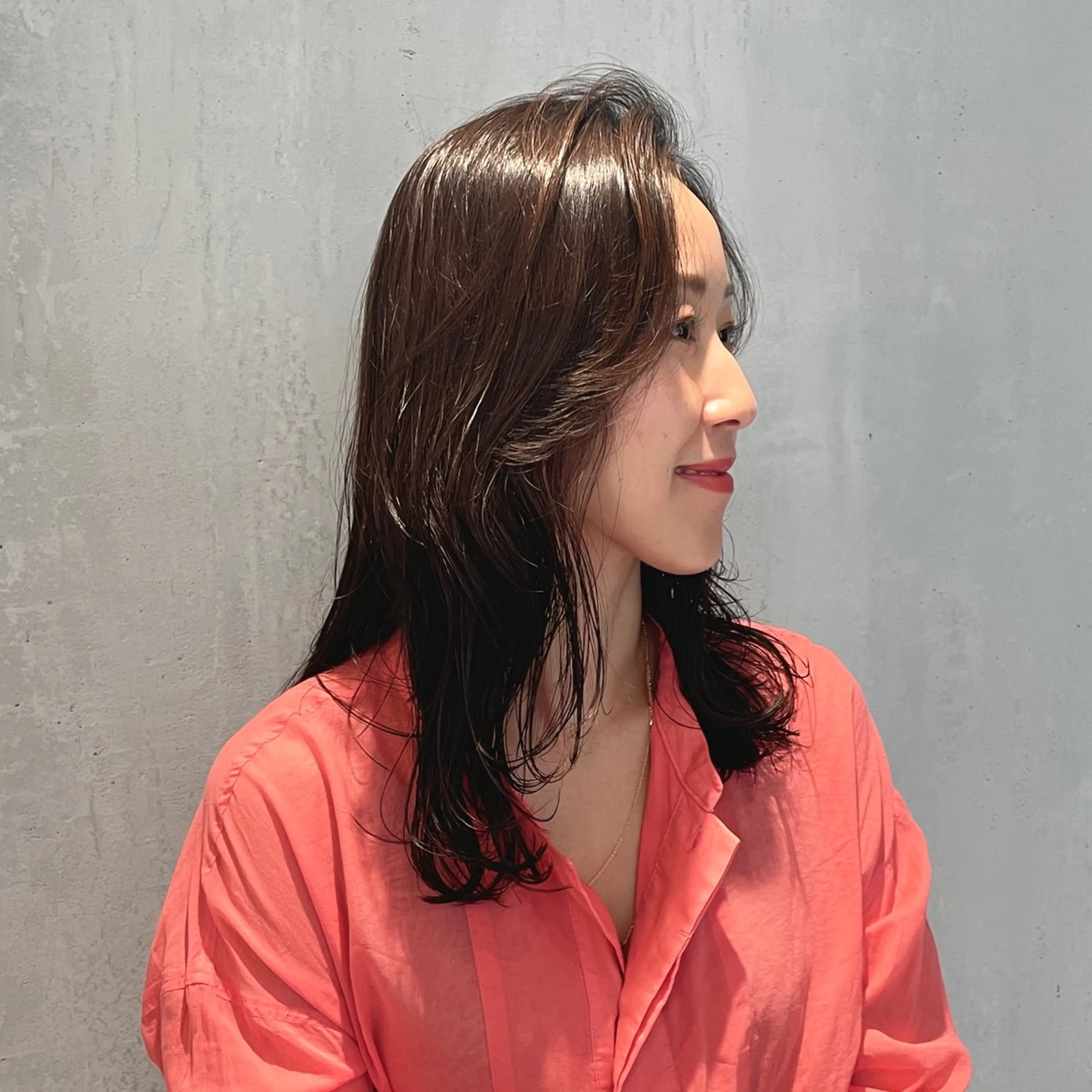 ロング カラー カット ヘアカラー トリートメント ヘッドスパ DX SHARE SALON所属・matka白髪ぼかし 大人ヘア/KEIKOのヘアスタイル