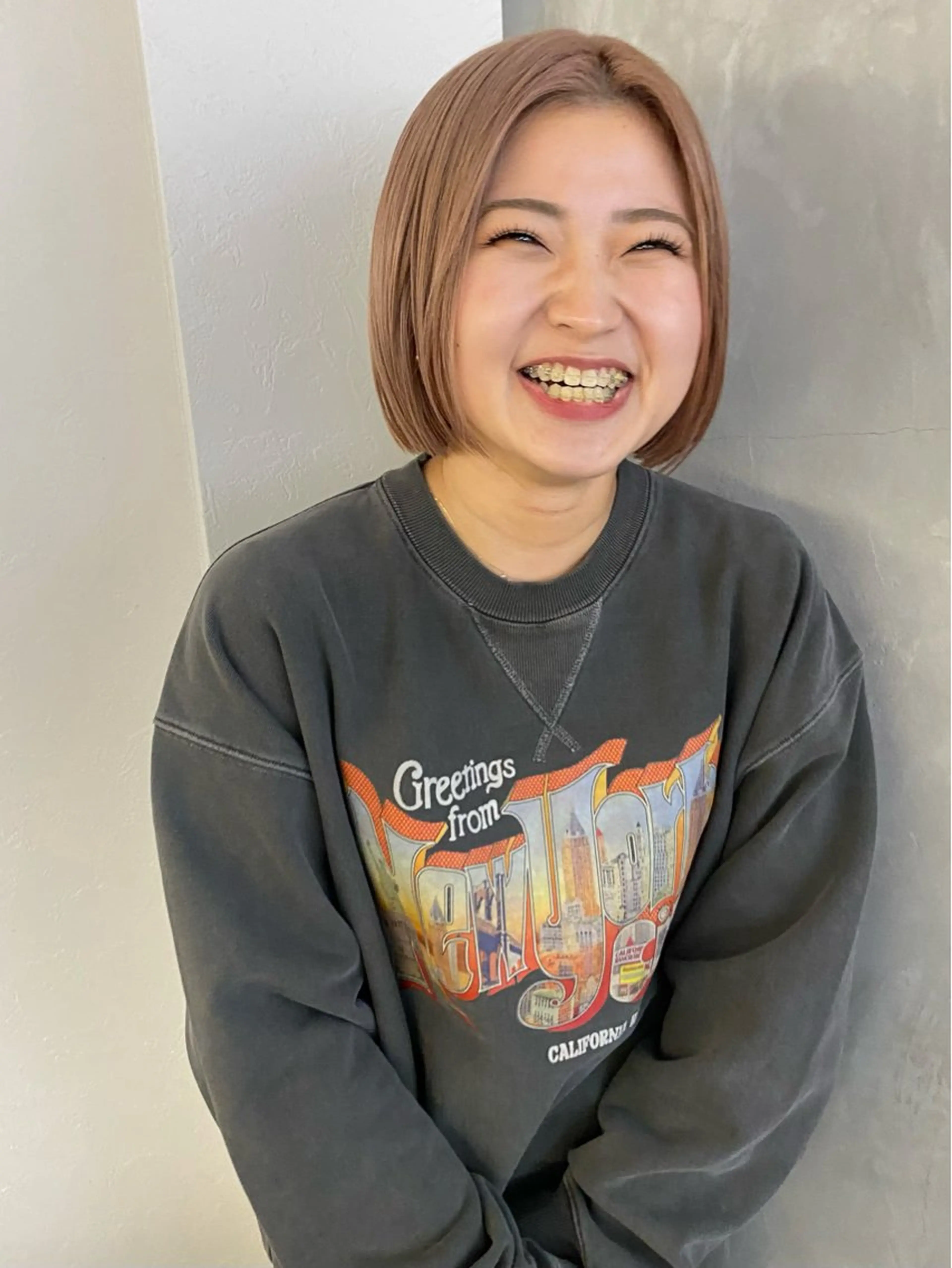 ショート カラー 透明感カラー カット ヘアカラー トリートメント 森貴裕/ベージュ/ パーマ/オリーブのヘアスタイル