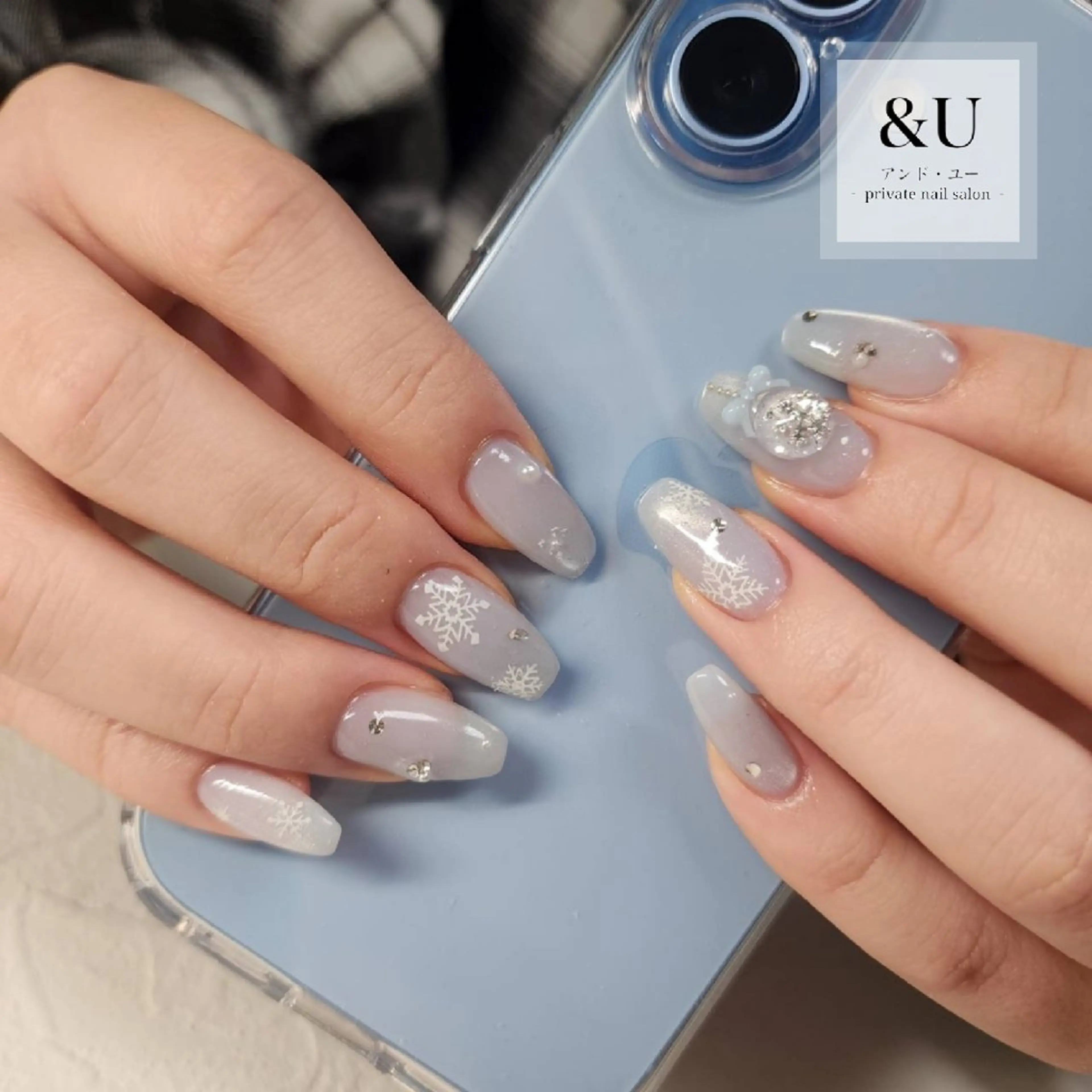 ネイル アートネイル ロングネイル 持ち込み ハンドネイル ＆Ｕ (アンド・ユー)のネイルデザイン
