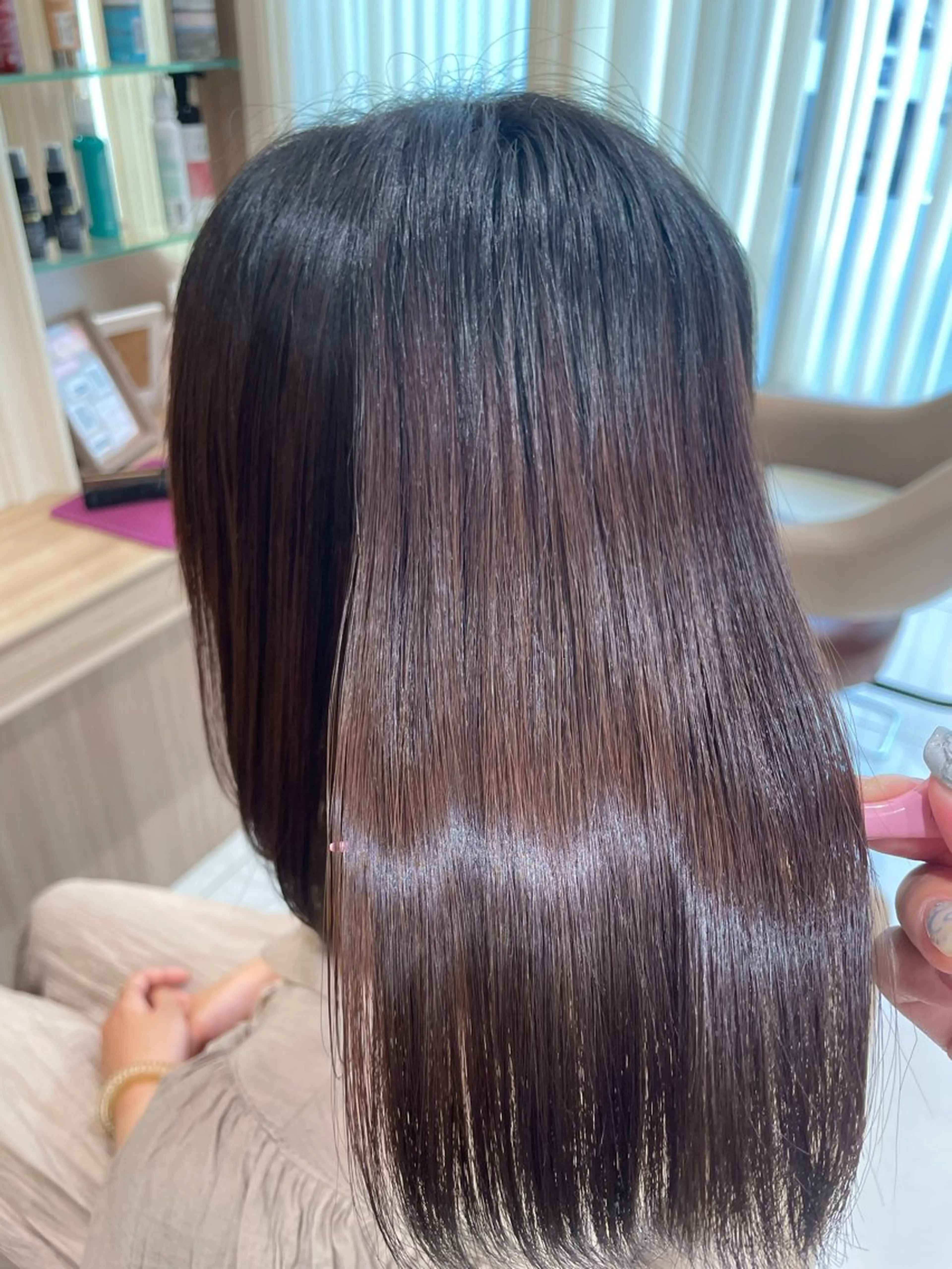 ミディアム パーマ カット 縮毛矯正 トリートメント 韓国ヘアメイク🎀/ 縮毛矯正✨山本媛香のヘアスタイル