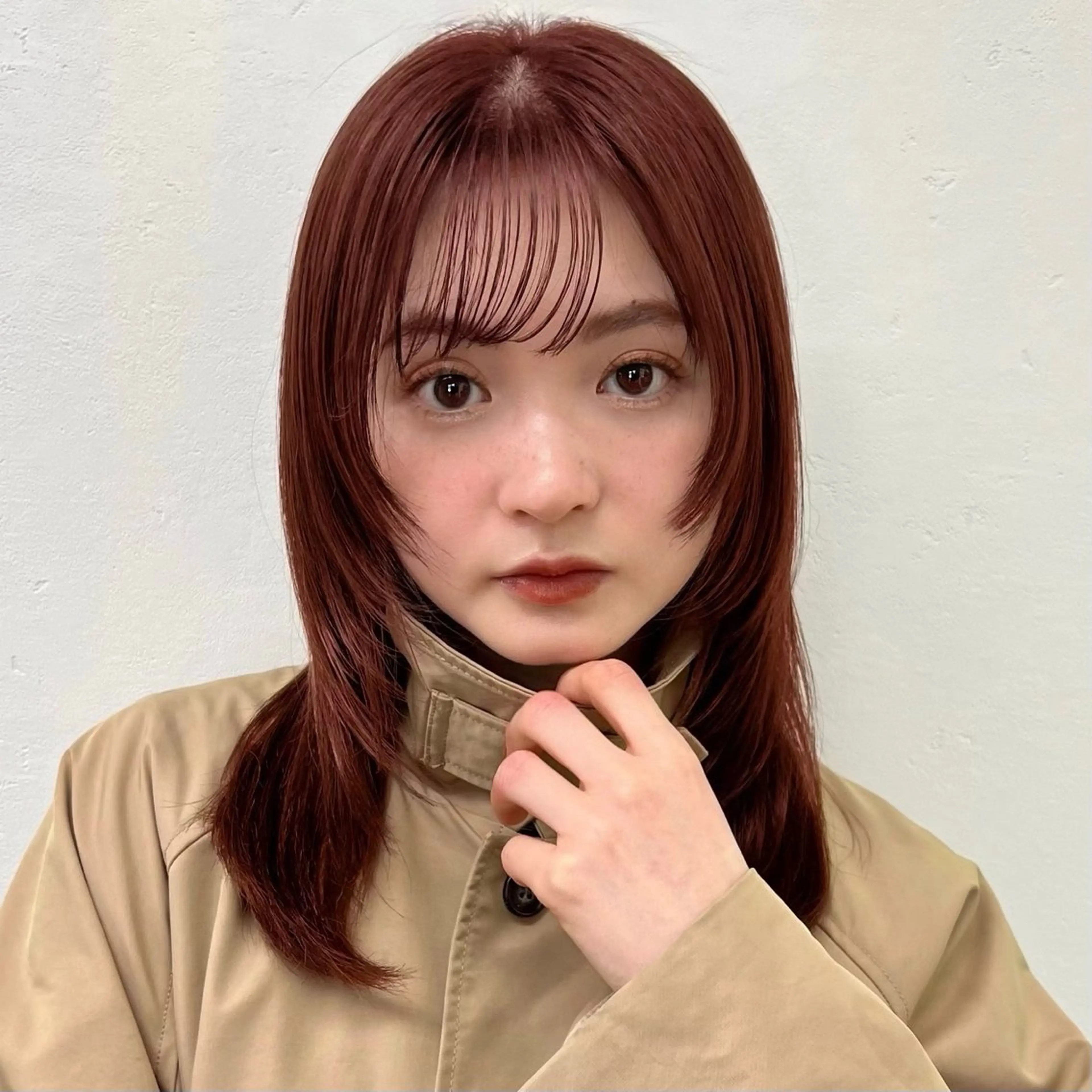 セミロング レイヤー/ベージュ /メンズsaraのヘアスタイル