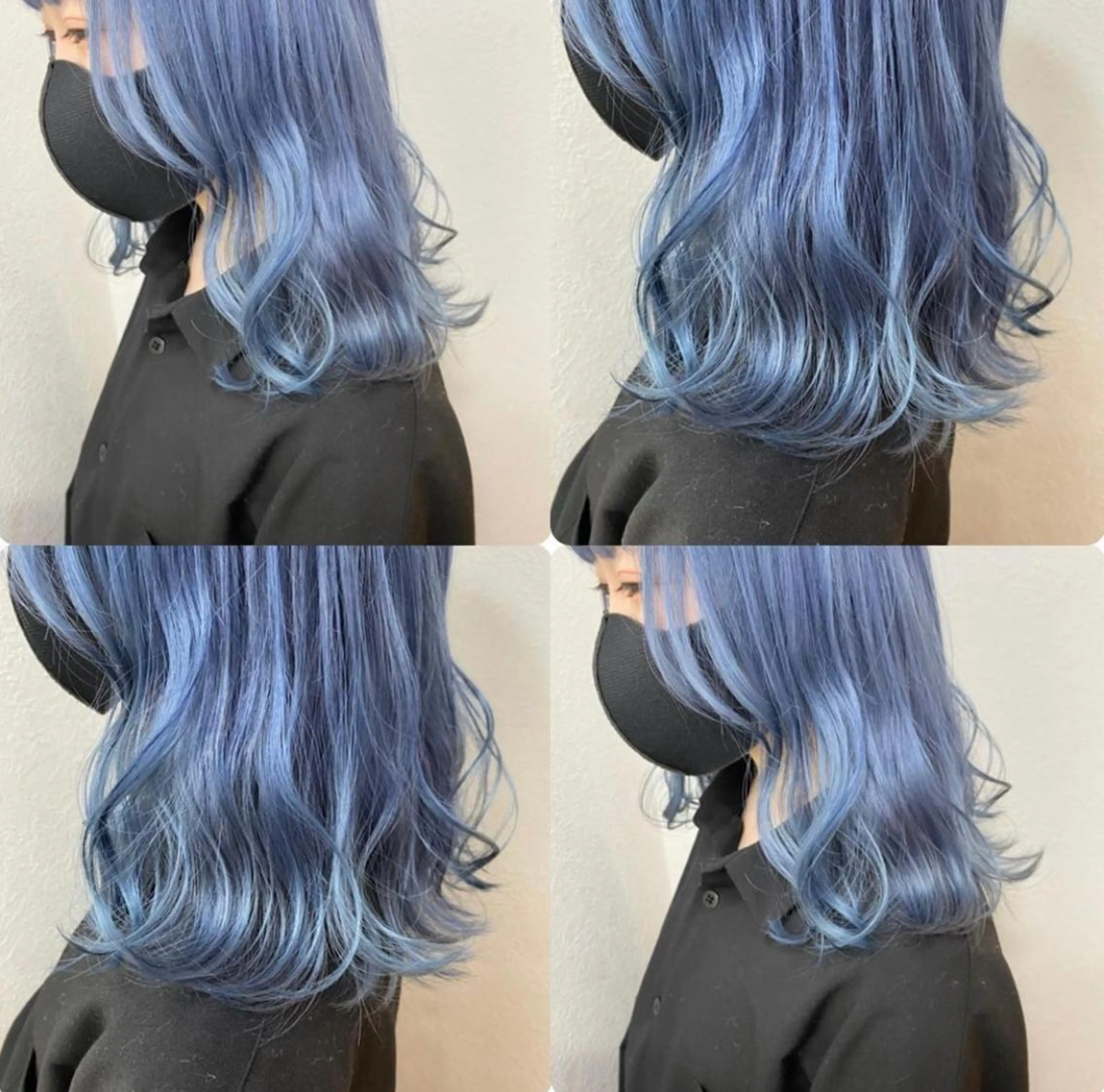 ミディアム カラー Beleza 渋谷所属・Kazusa/渋谷/ エクステ/ハイトーンのヘアスタイル