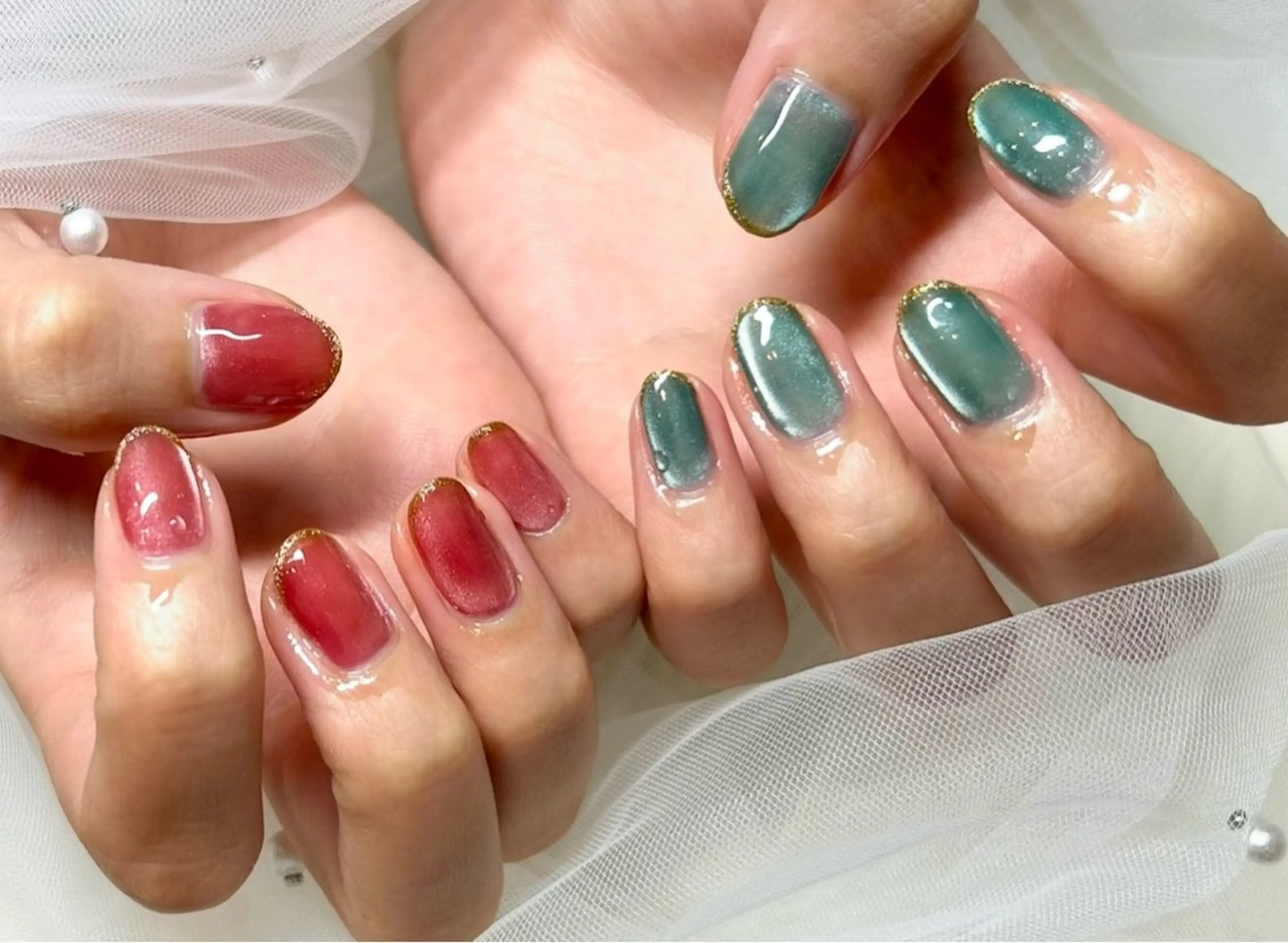 ネイル フラッシュネイル マグネットネイル 持ち込み 頑張る女性の味方✴︎ M.i　nail ♡のネイルデザイン
