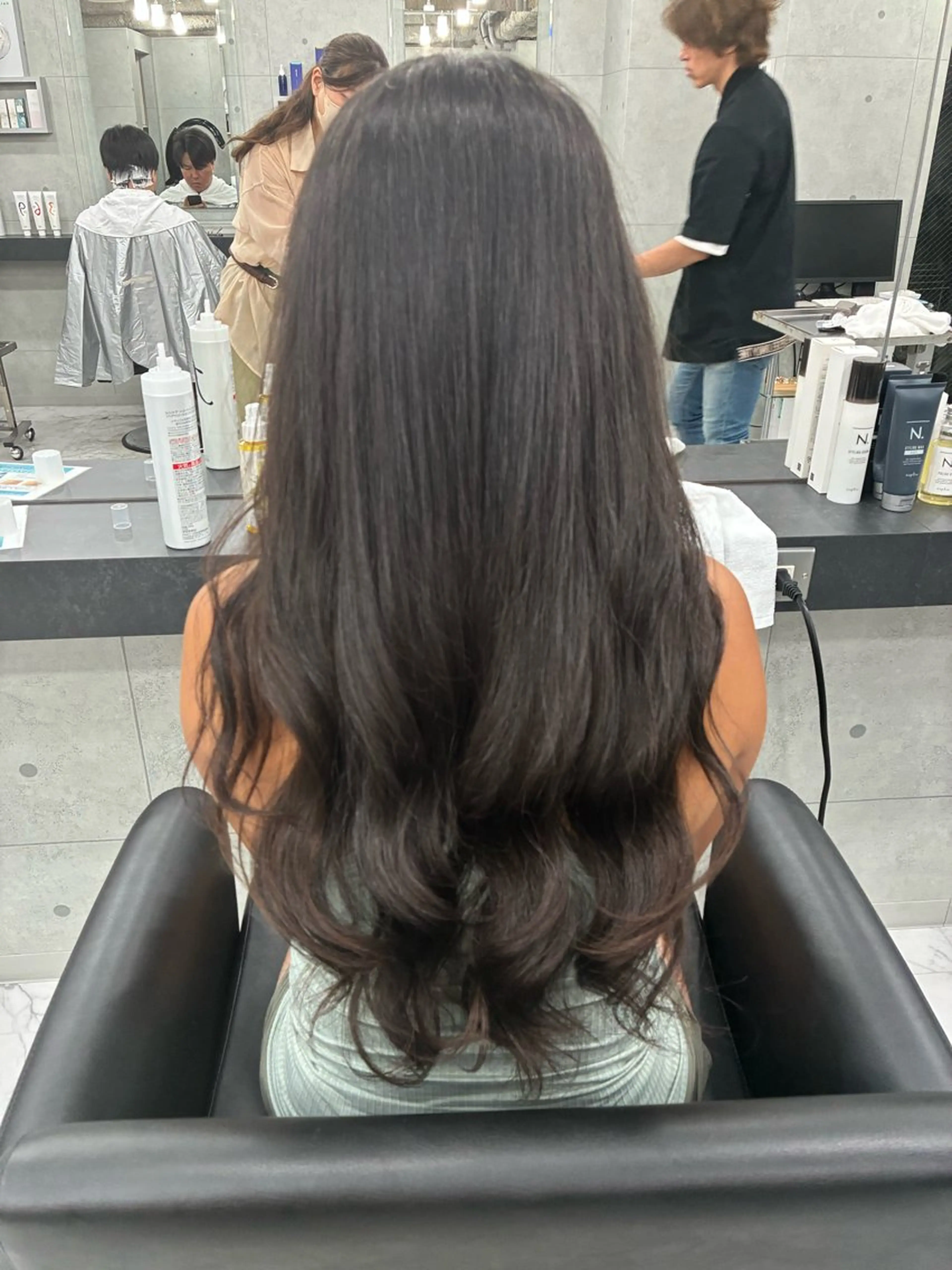 ロング カラー パーマ カット ヘアカラー Endearing所属・Endearing 北澤那未🌟銀座のヘアスタイル