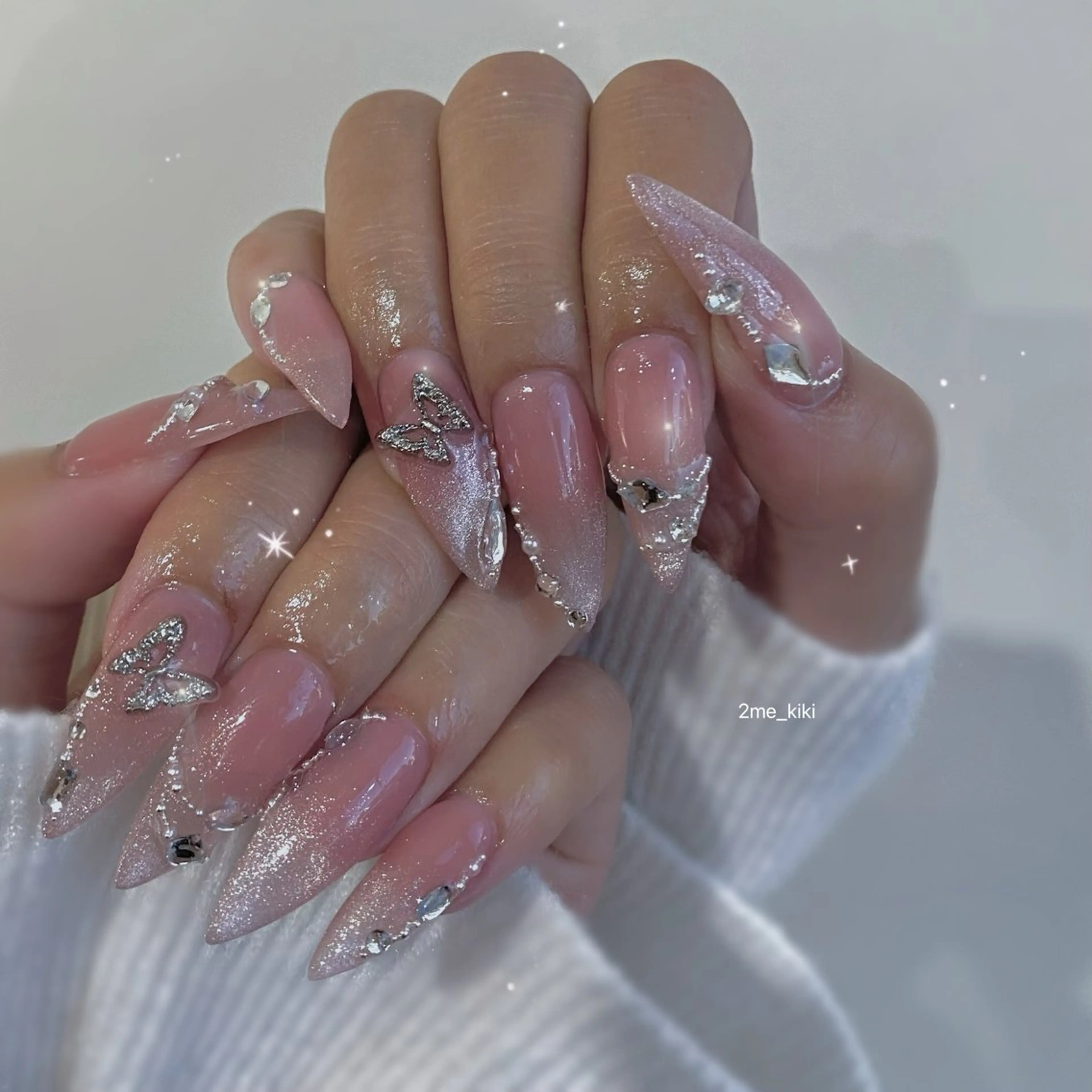 ネイル アートネイル 持ち込み ツメ (2me)所属・大人かわいいネイル♡ Kikiのネイルデザイン