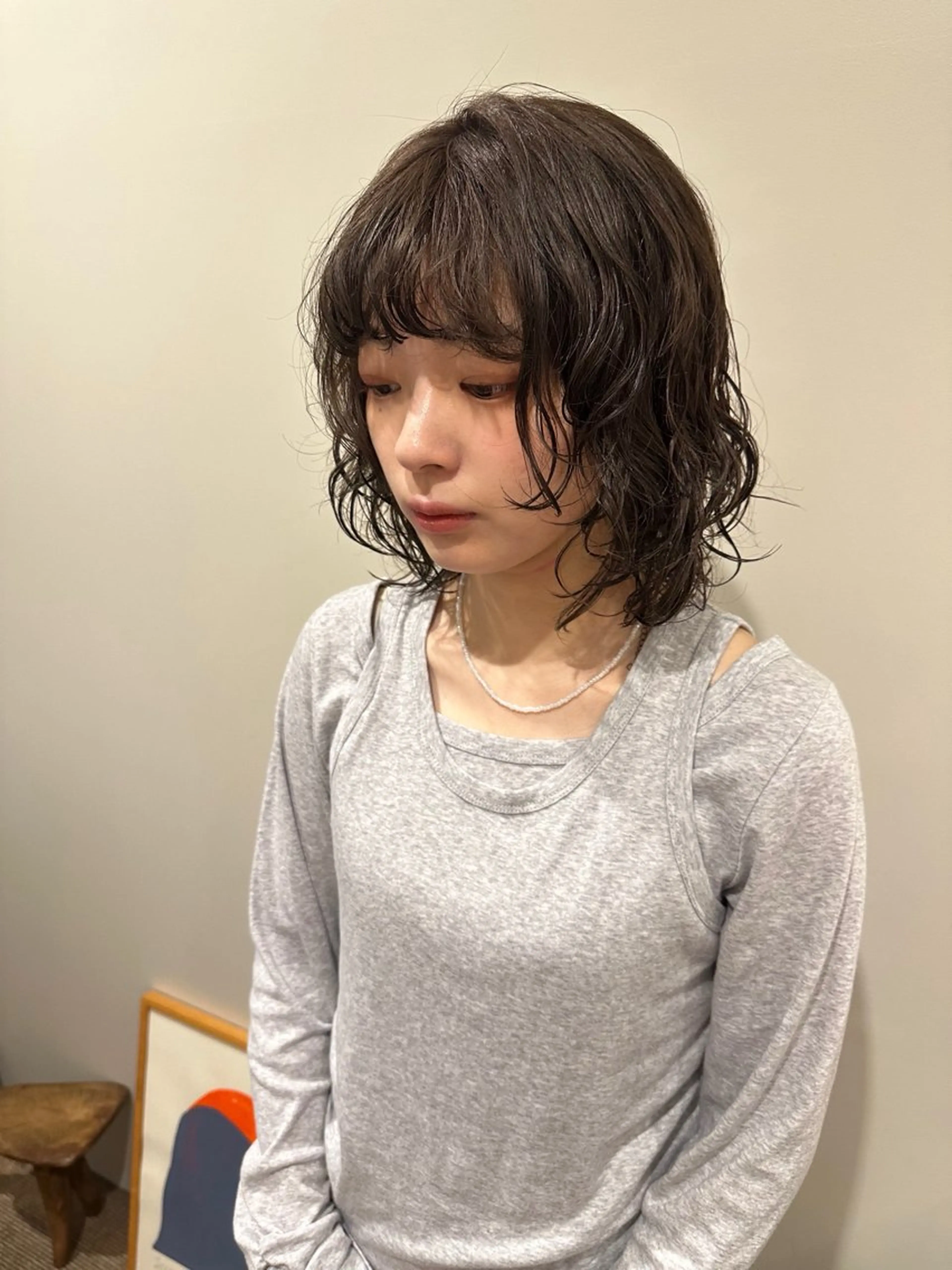 ショート カラー パーマ カット パーマ hibiki/セット /透明感カラーのヘアスタイル