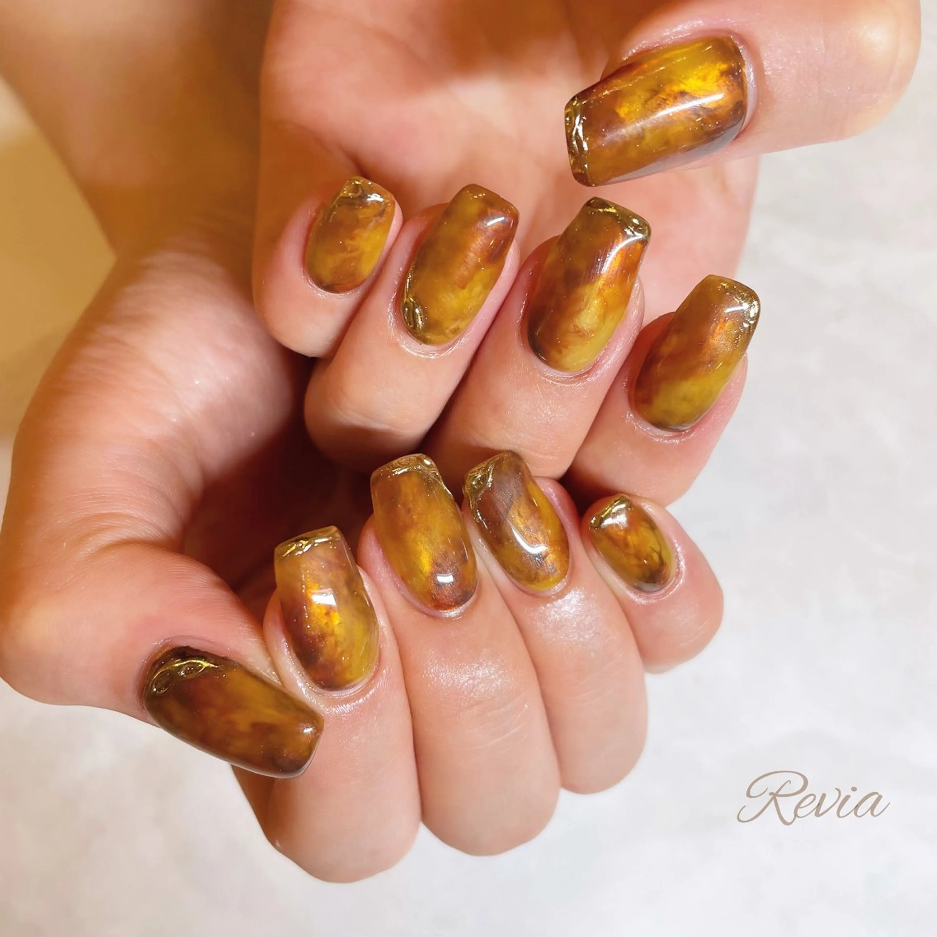 ネイル ハンドネイル revia所属・ERI Nailistのネイルデザイン