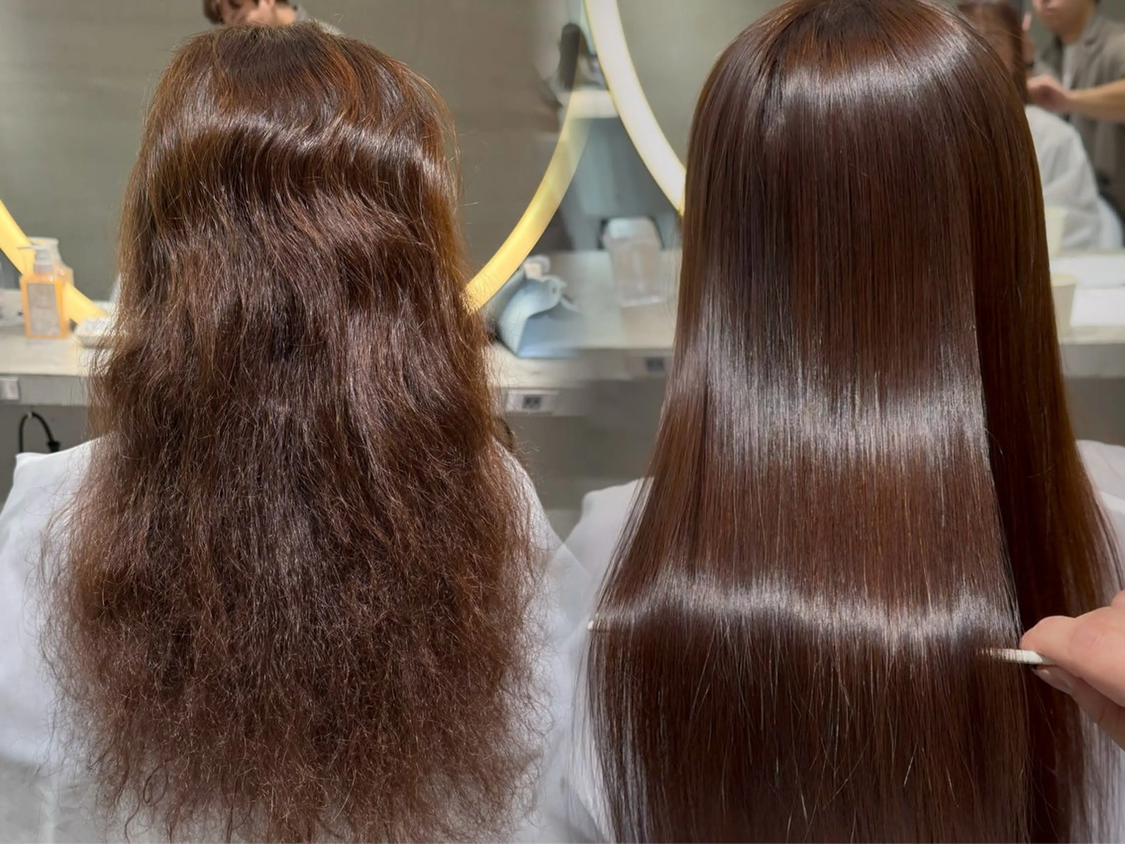 セミロング カット 縮毛矯正 トリートメント お悩み解決特化美容師 🌟本郷壮一郎のヘアスタイル