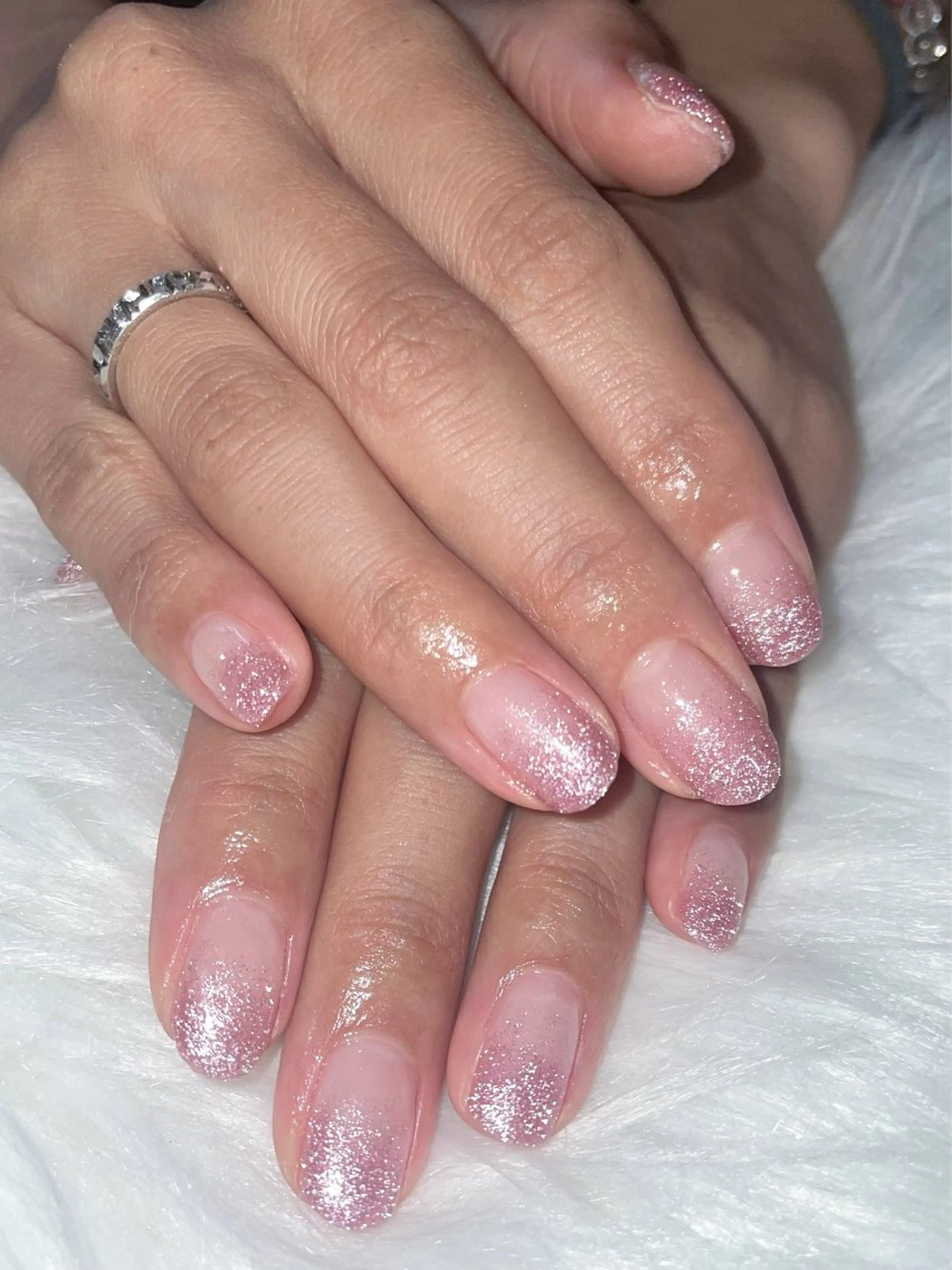 ネイル フラッシュネイル ラメ(グリッター) ラメグラデーション ハンドネイル jujur HARUKA🌸のネイルデザイン