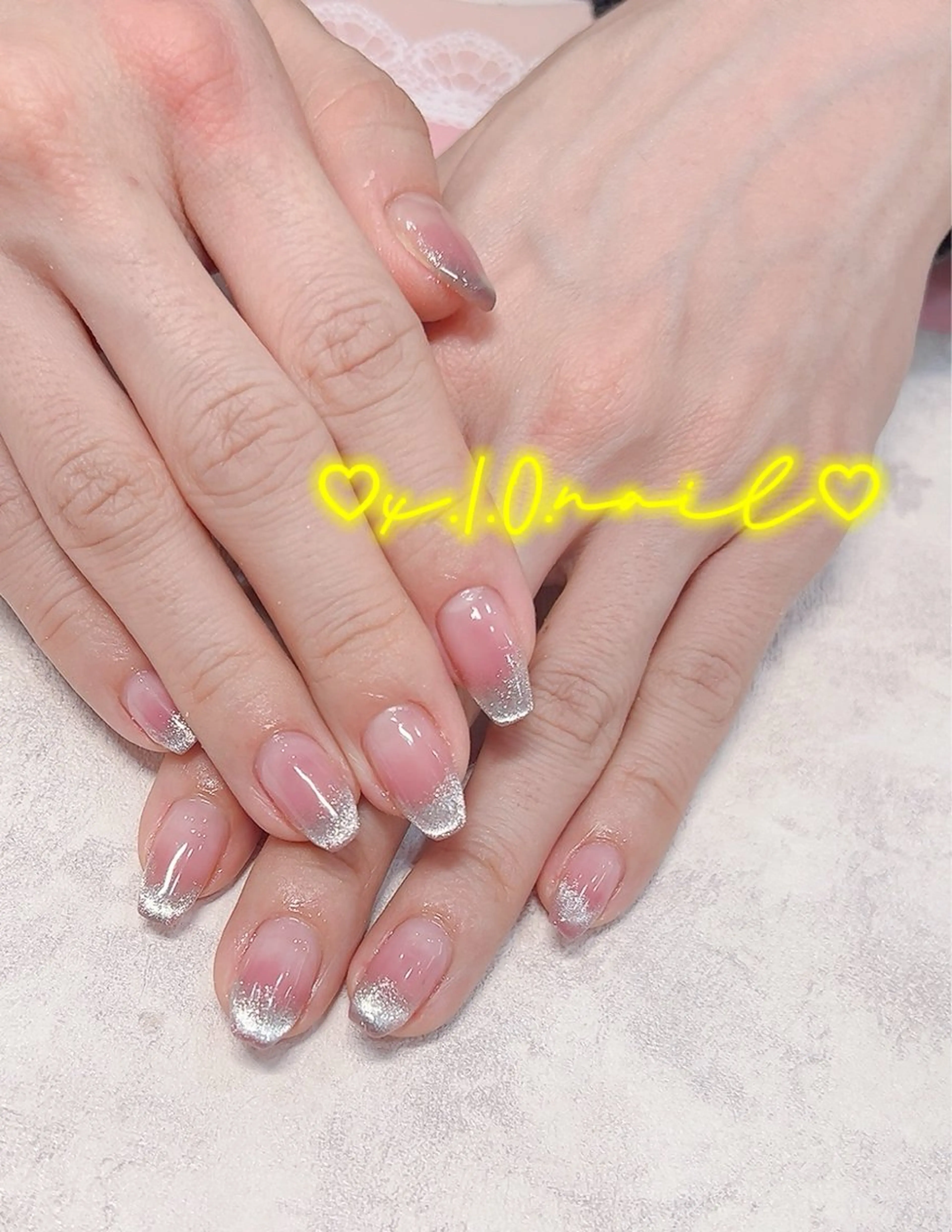 ネイル チークネイル フレンチネイル ワンホンネイル ハンドネイル x.1.0.nail ♡Cのネイルデザイン