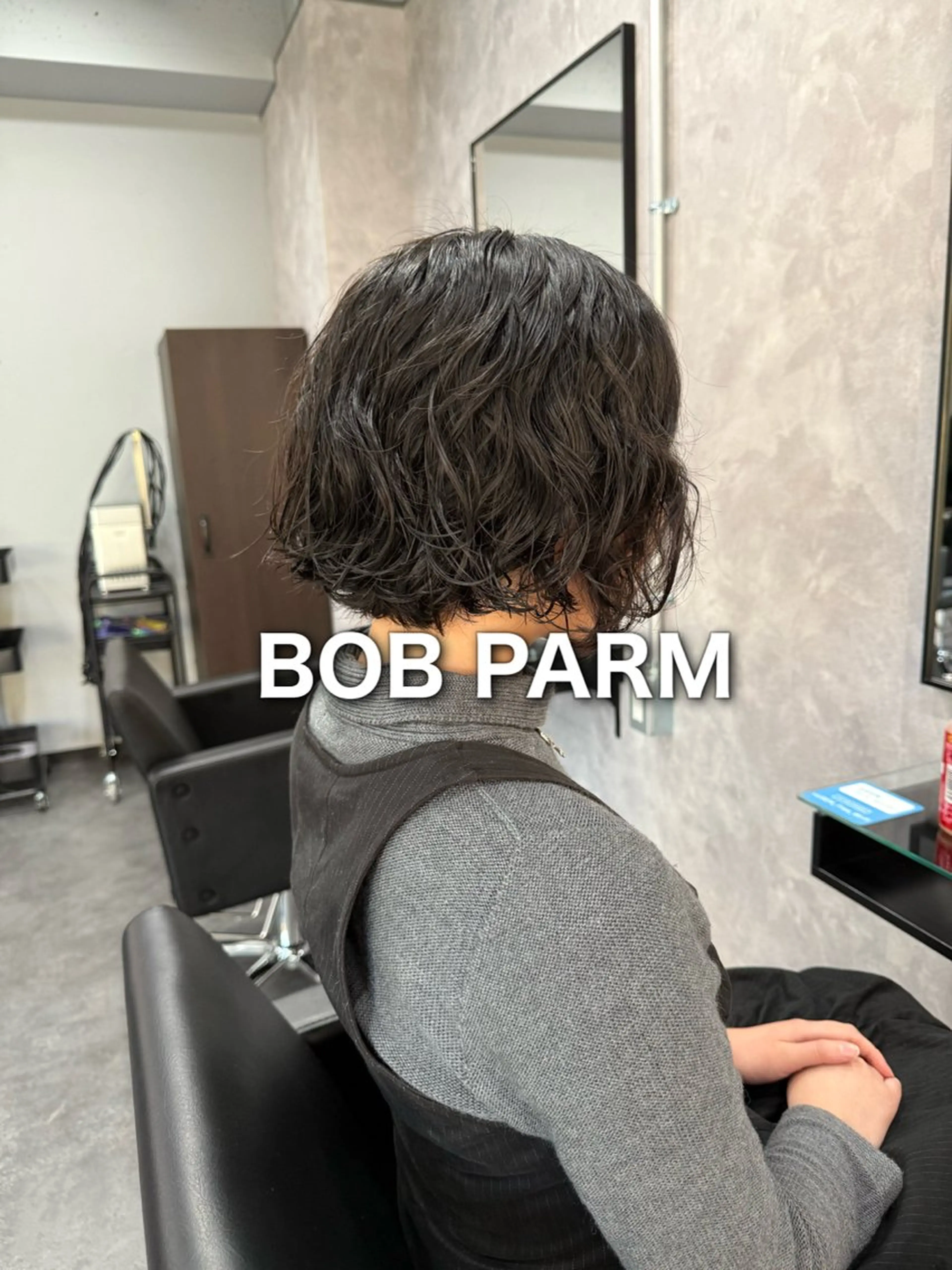 ショート パーマ ボブ カット 🌹【代表】古川暁 髪質改善縮毛矯正🌹のヘアスタイル