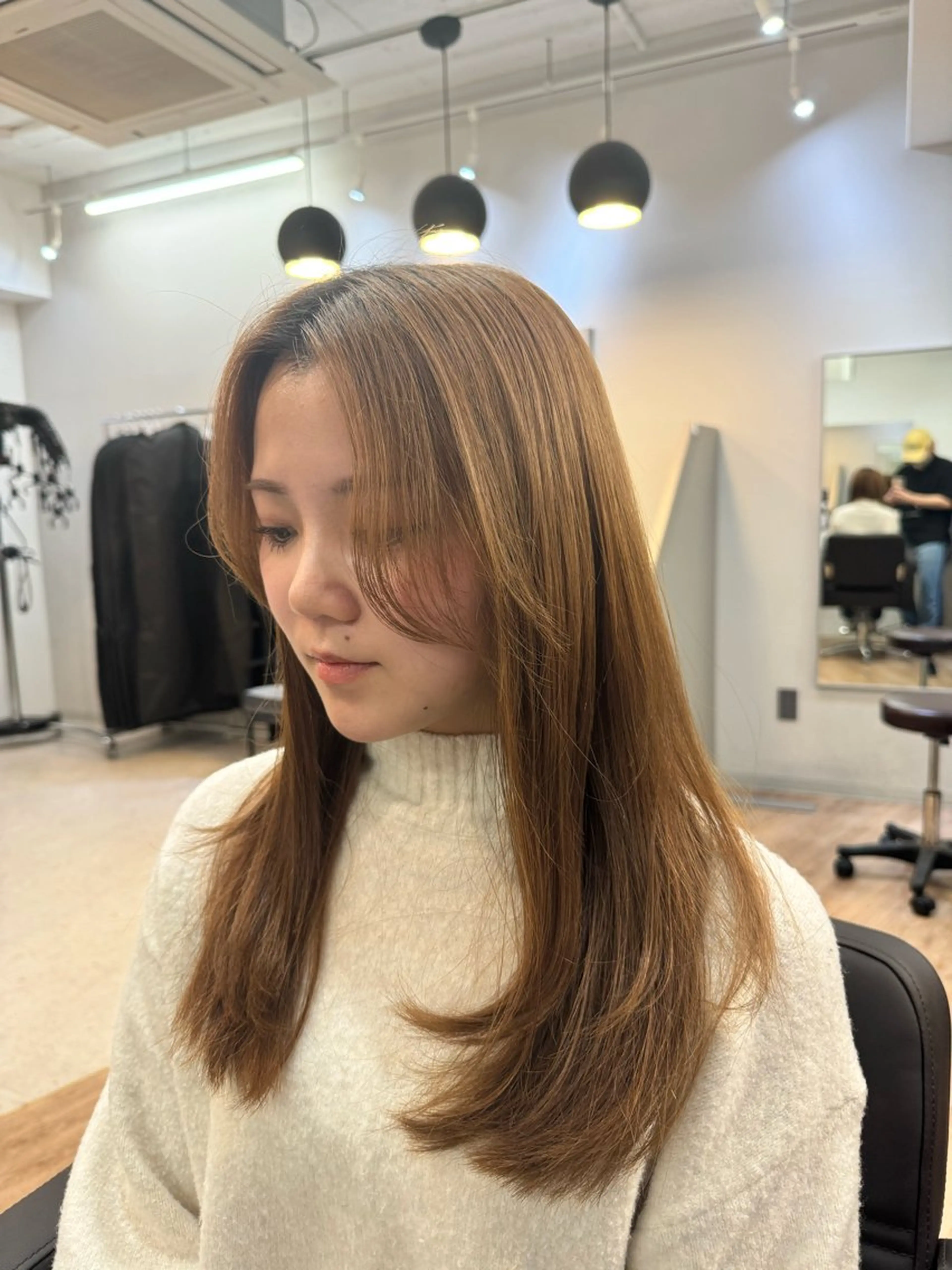 セミロング 箕面/ボブ/ 髪質改善/加藤優眞のヘアスタイル