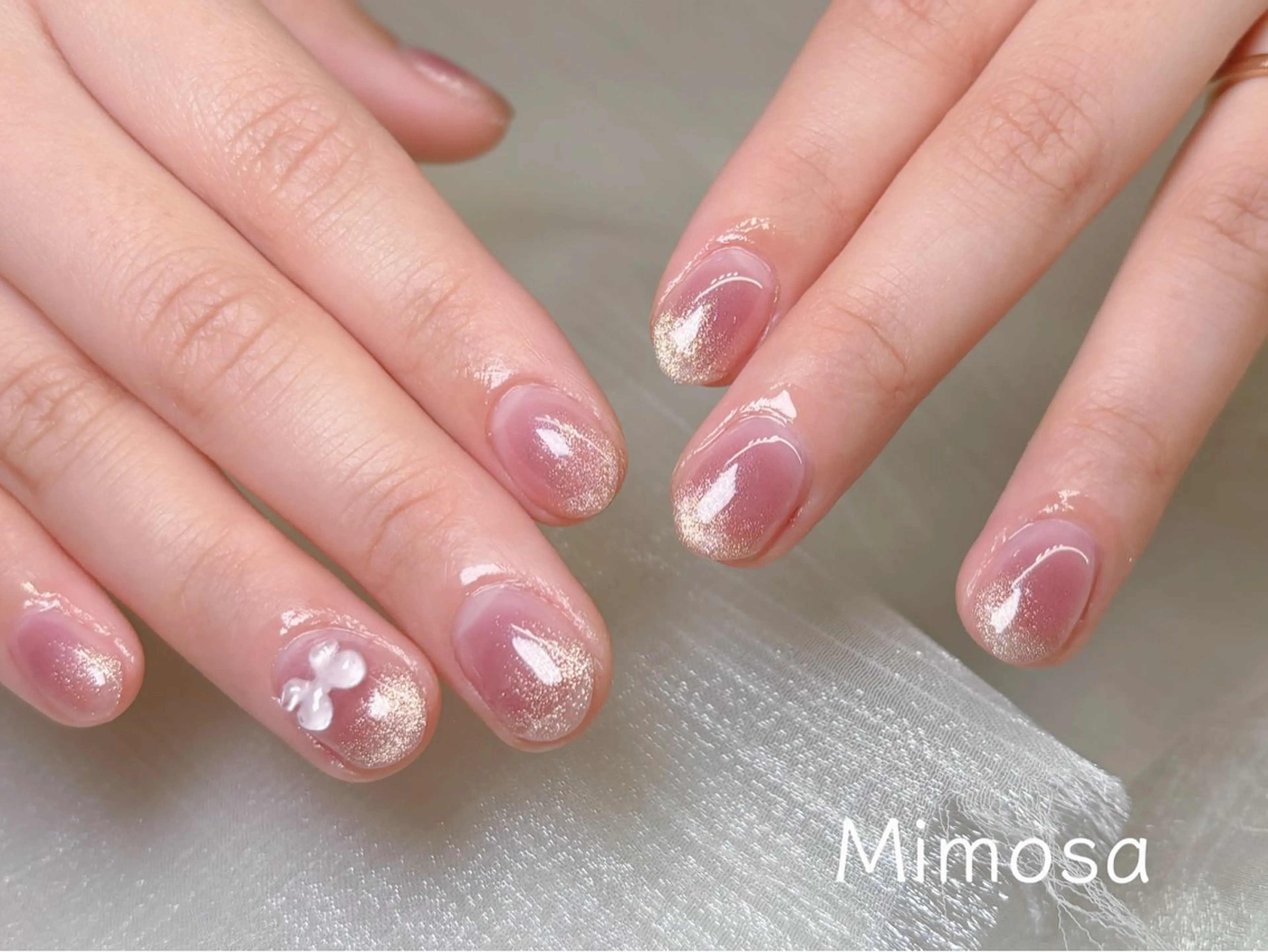 ネイル ハンドネイル 💛Mimosa💛 吉祥寺のネイルデザイン