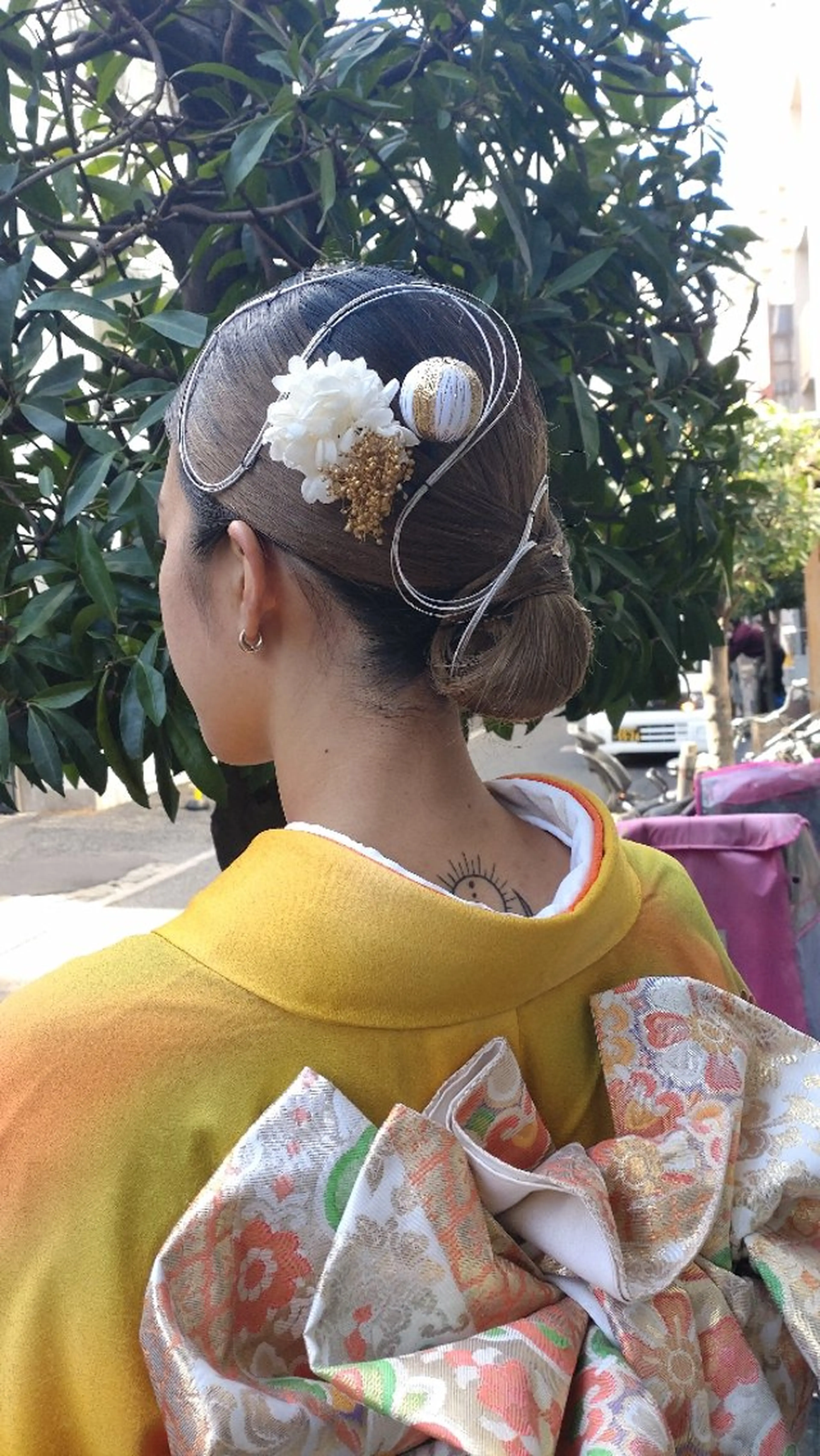 ミディアム ヘアアレンジ 大槻 百合子のヘアスタイル