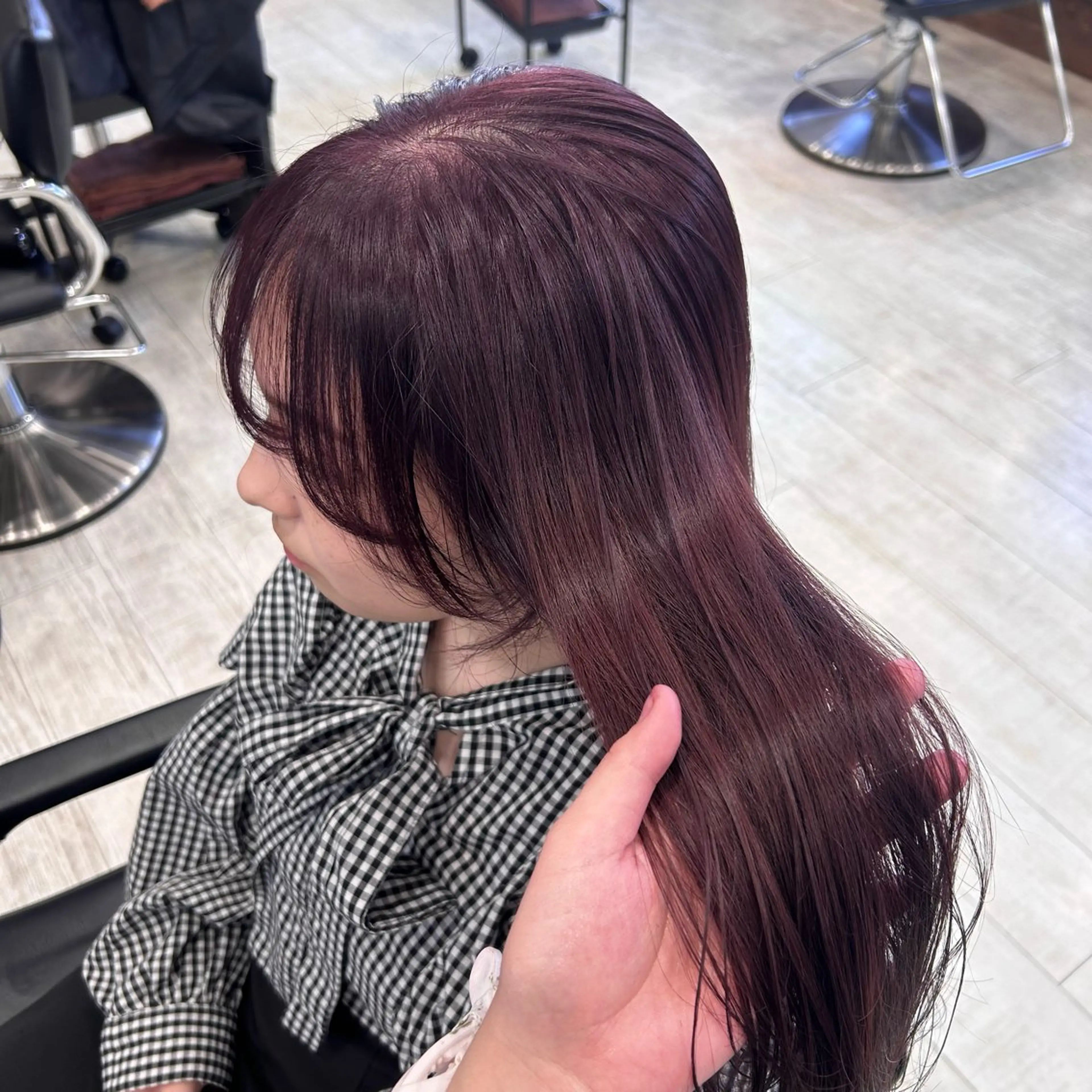 ロング カット ヘアカラー トリートメント CIEL 難波店所属・🎀透明感/レイヤ ー/Kotona🎀のヘアスタイル