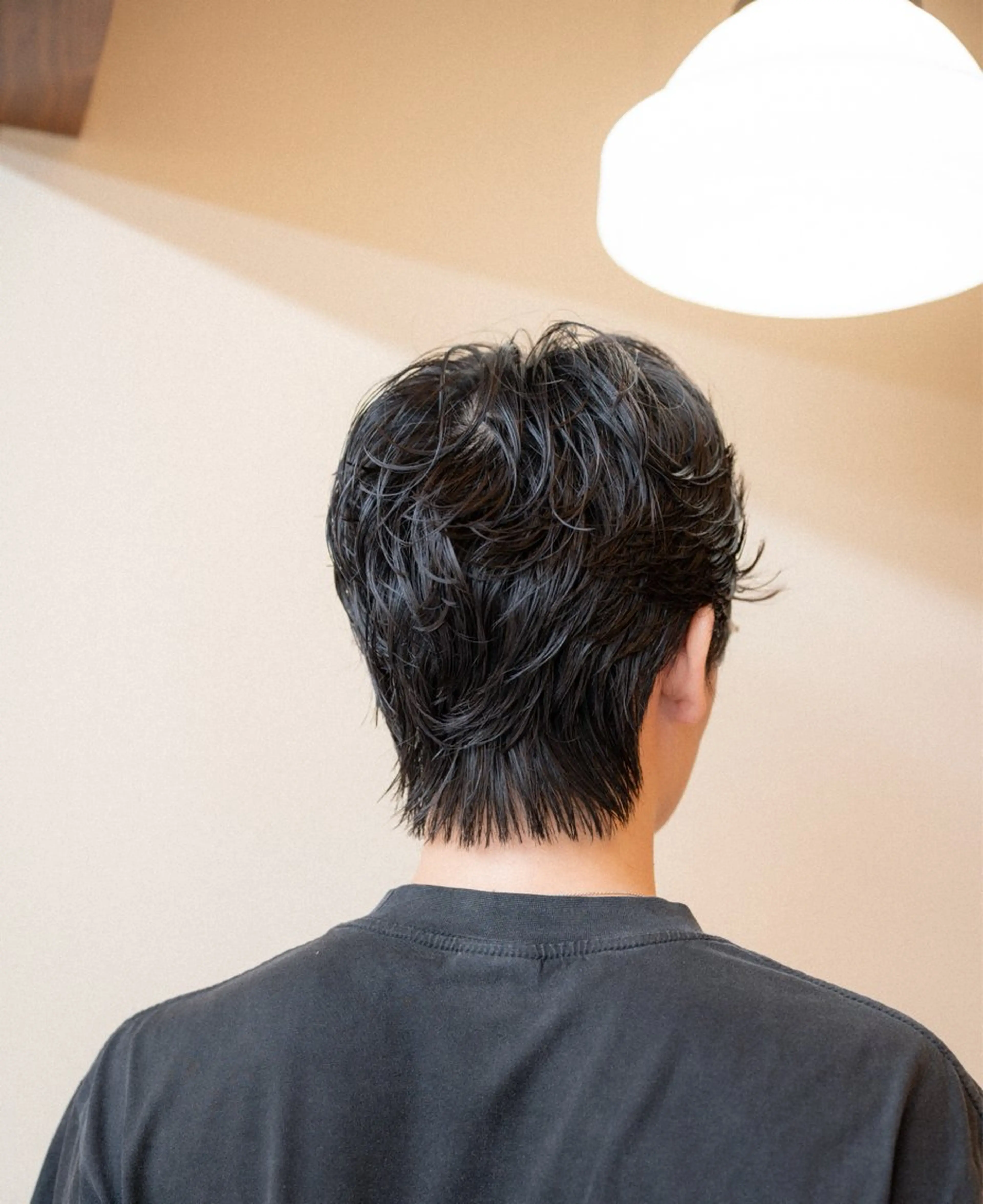 ミディアム カラー パーマ メンズ ミディアムパーマ メンズパーマ カット パーマ 🔗メンズサロン🔗 Kieのヘアスタイル