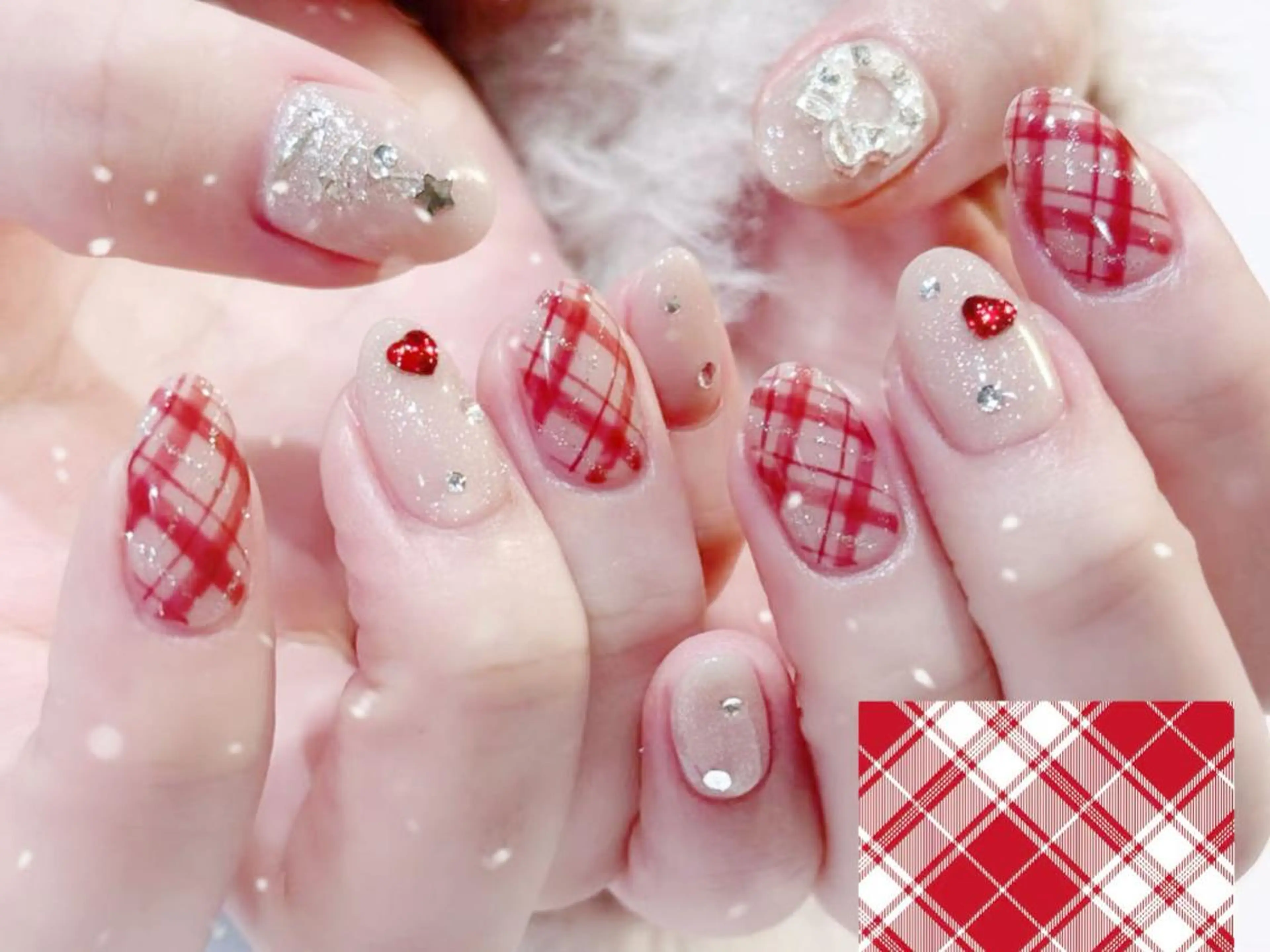 メンズ ネイル メンズ韓国風 オーロラネイル チークネイル 長さ出し フットネイル Kitty Nail salonのネイルデザイン