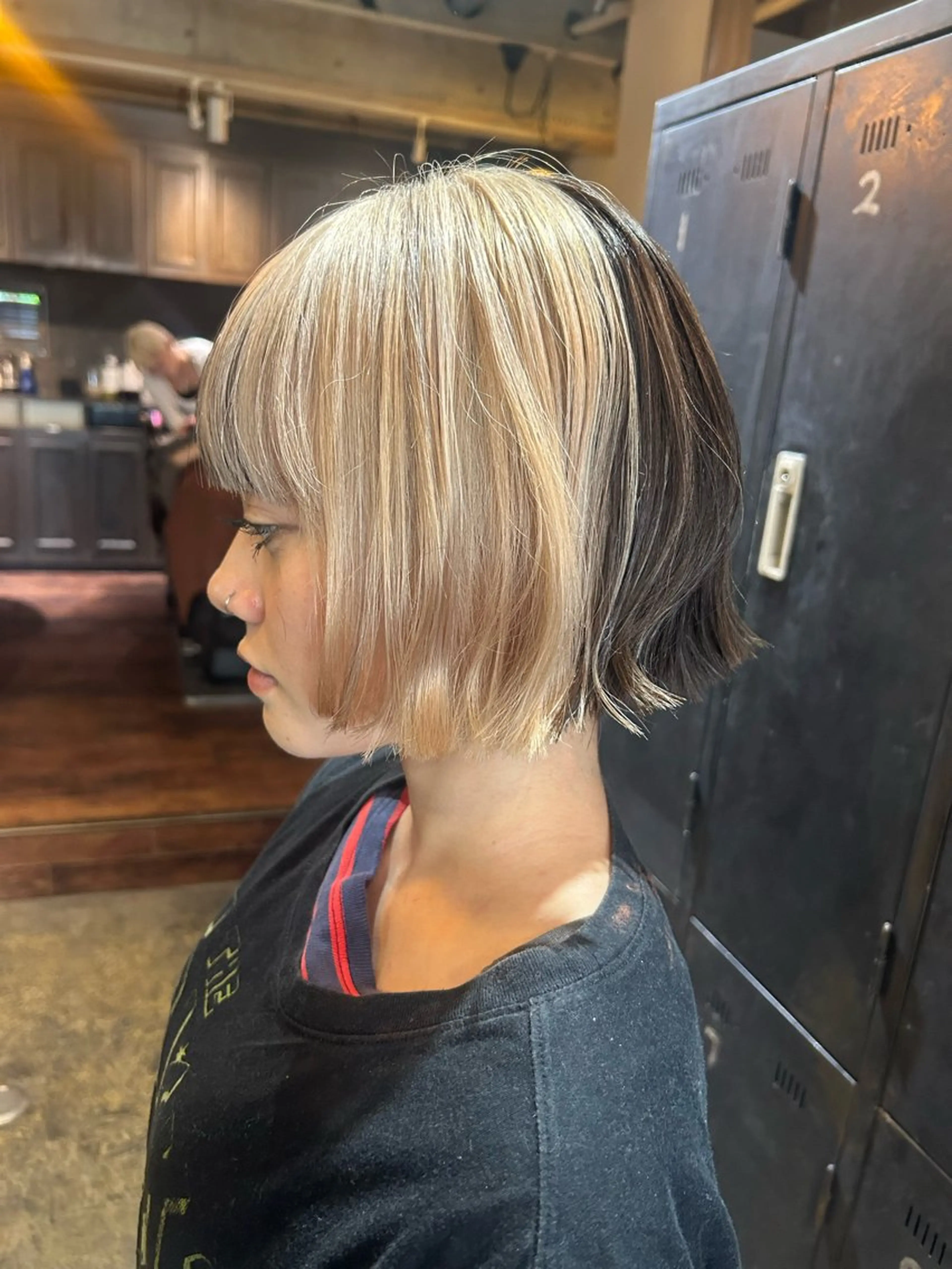 ミディアム カット ヘアカラー トリートメント L STUDIO所属・ハイトーン/ブリーチ 🧁soraのヘアスタイル