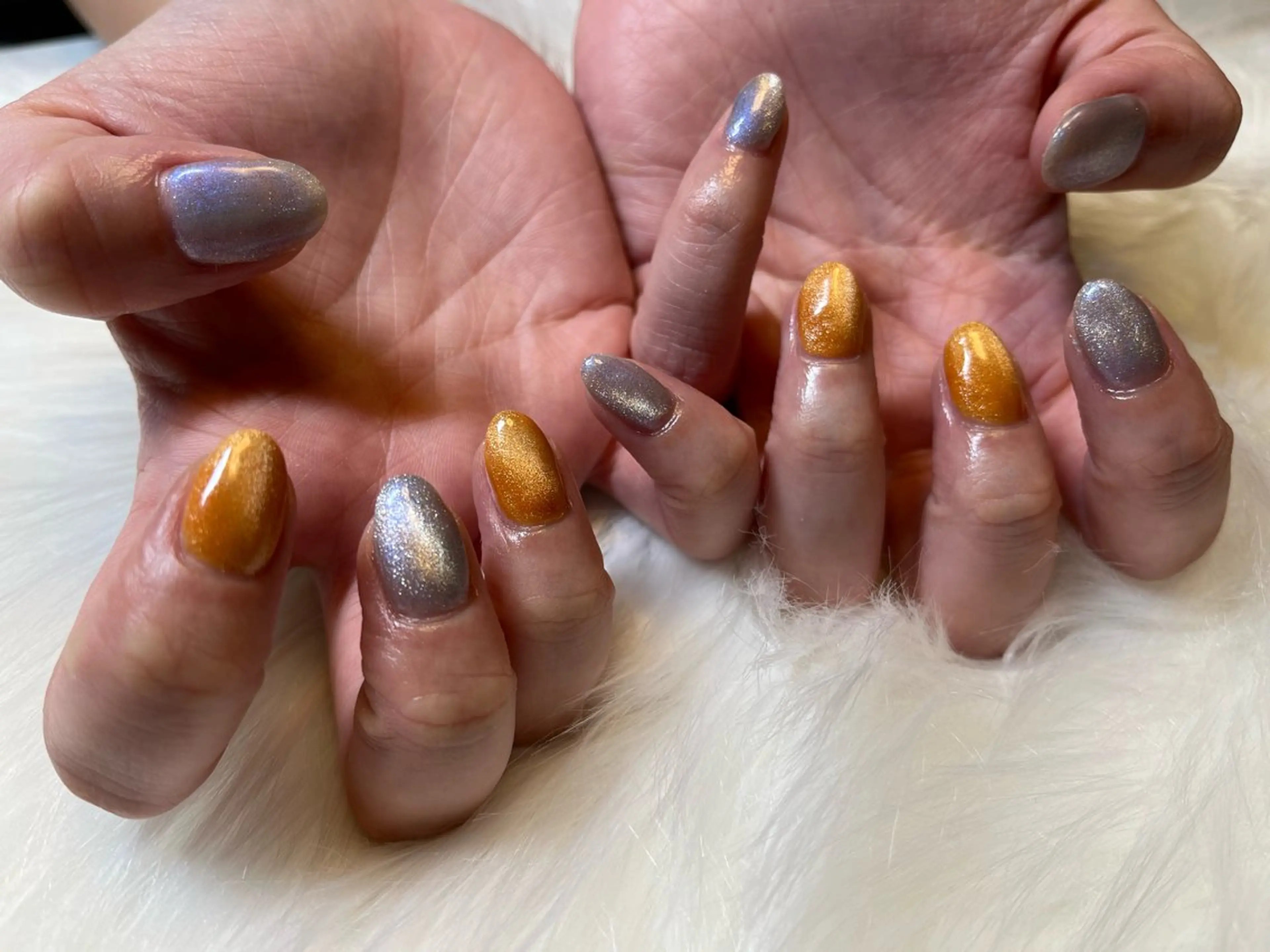 ネイル マグネットネイル ネイルサロン flatのネイルデザイン