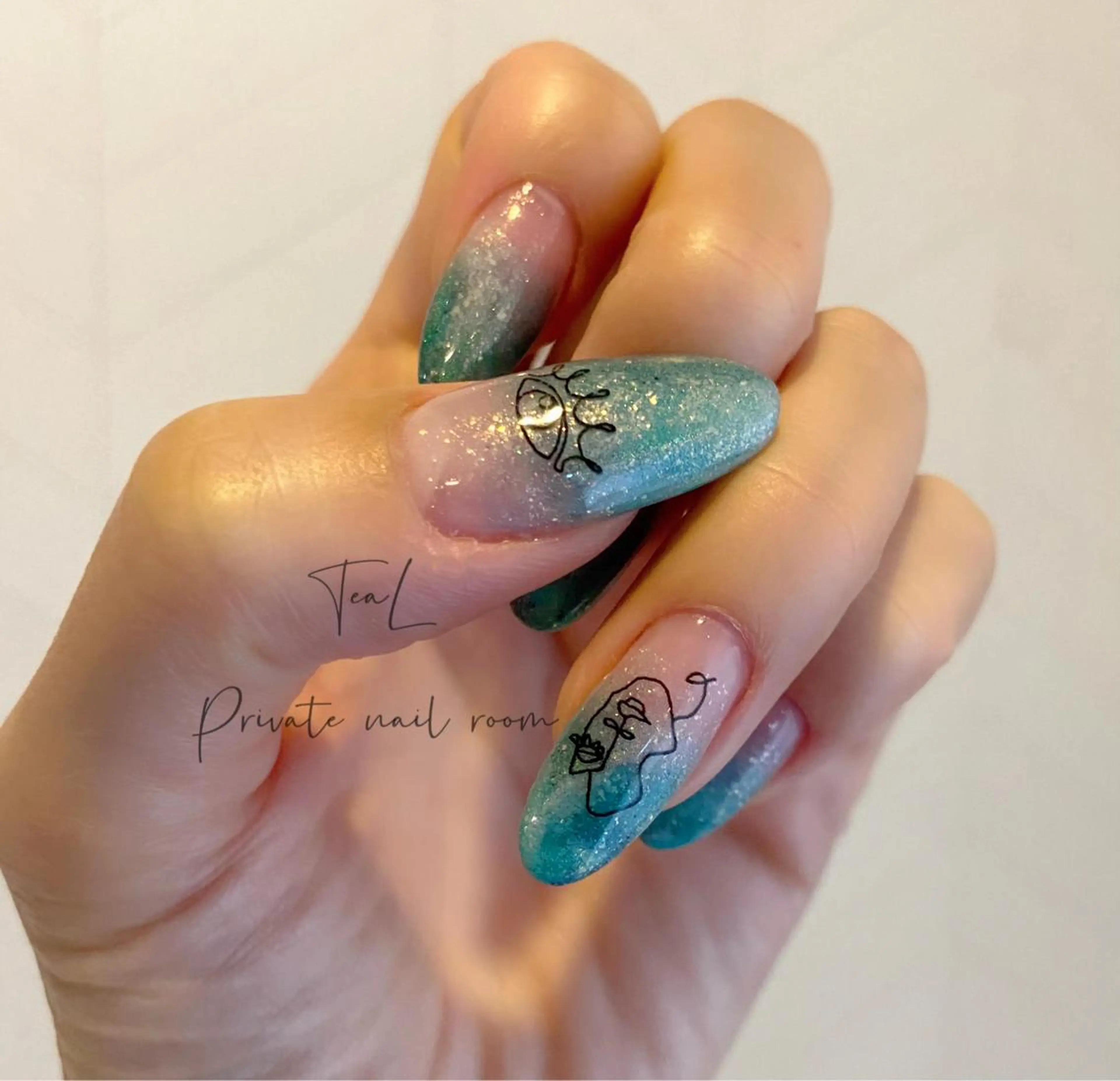ネイル ハンドネイル TeaL nailのネイルデザイン