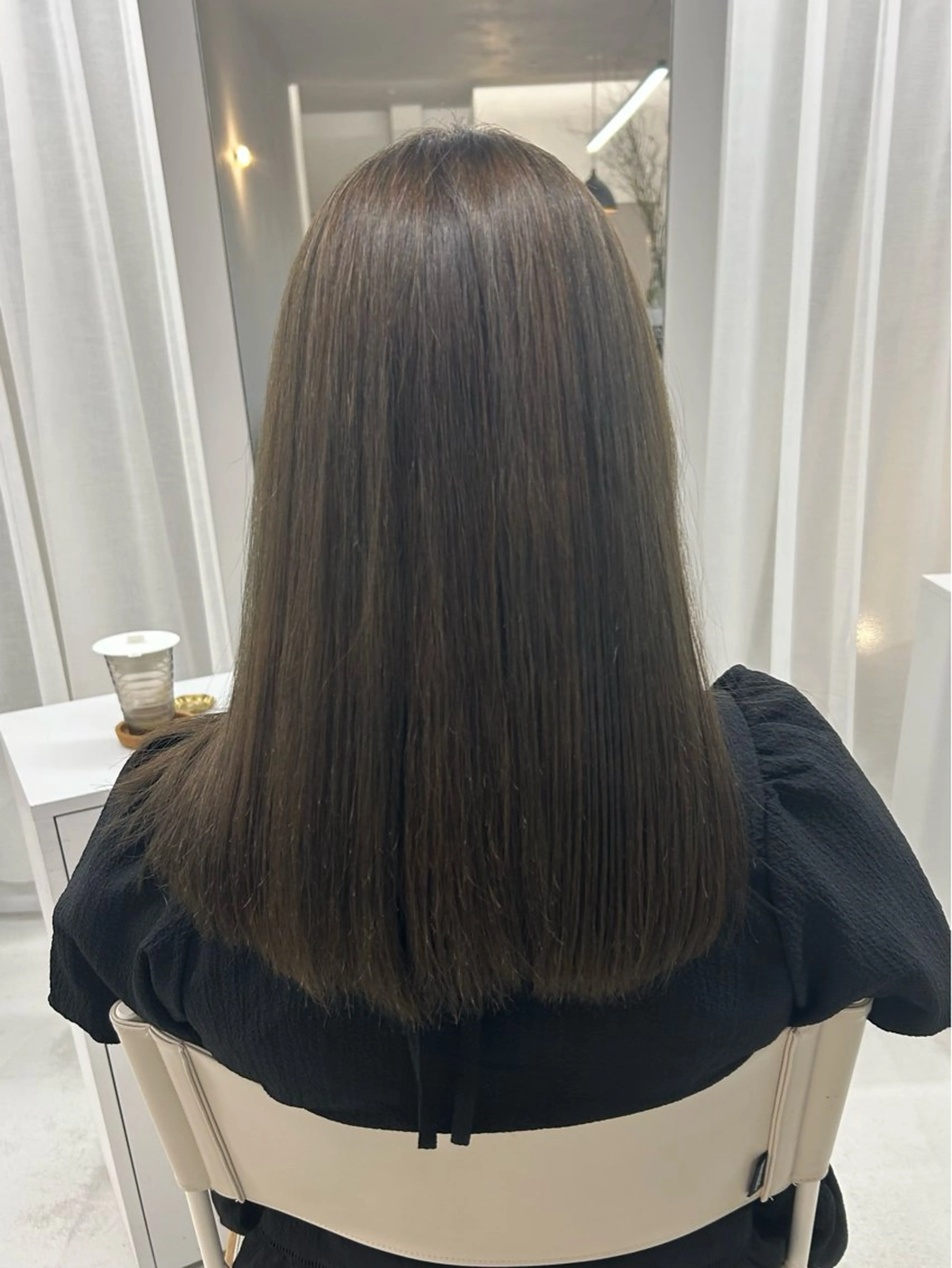 ロング カラー ハイトーン/艶髪/ 暗髪/韓国/sanaのヘアスタイル