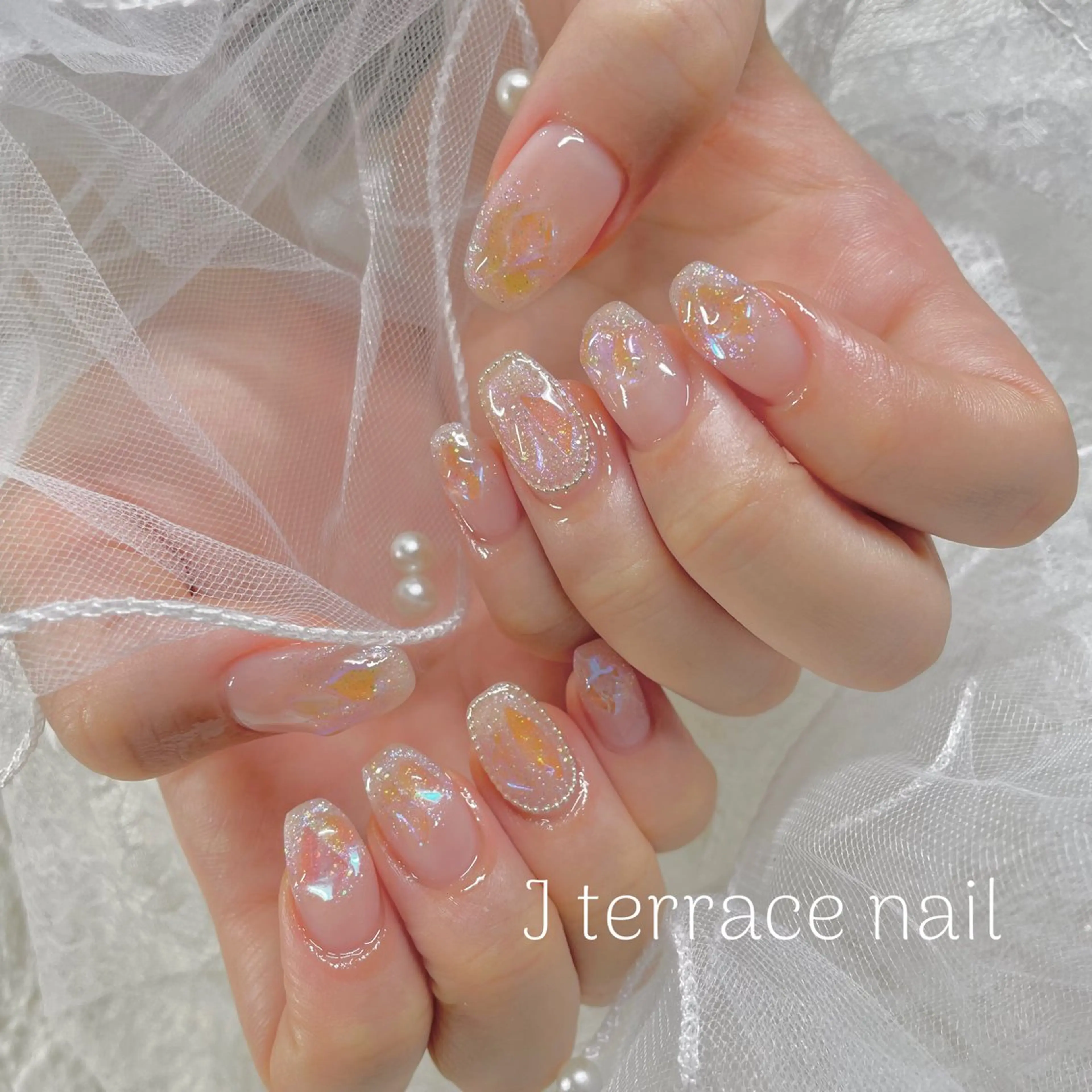 ネイル オーロラネイル ジェルネイル J terrace Nailのネイルデザイン