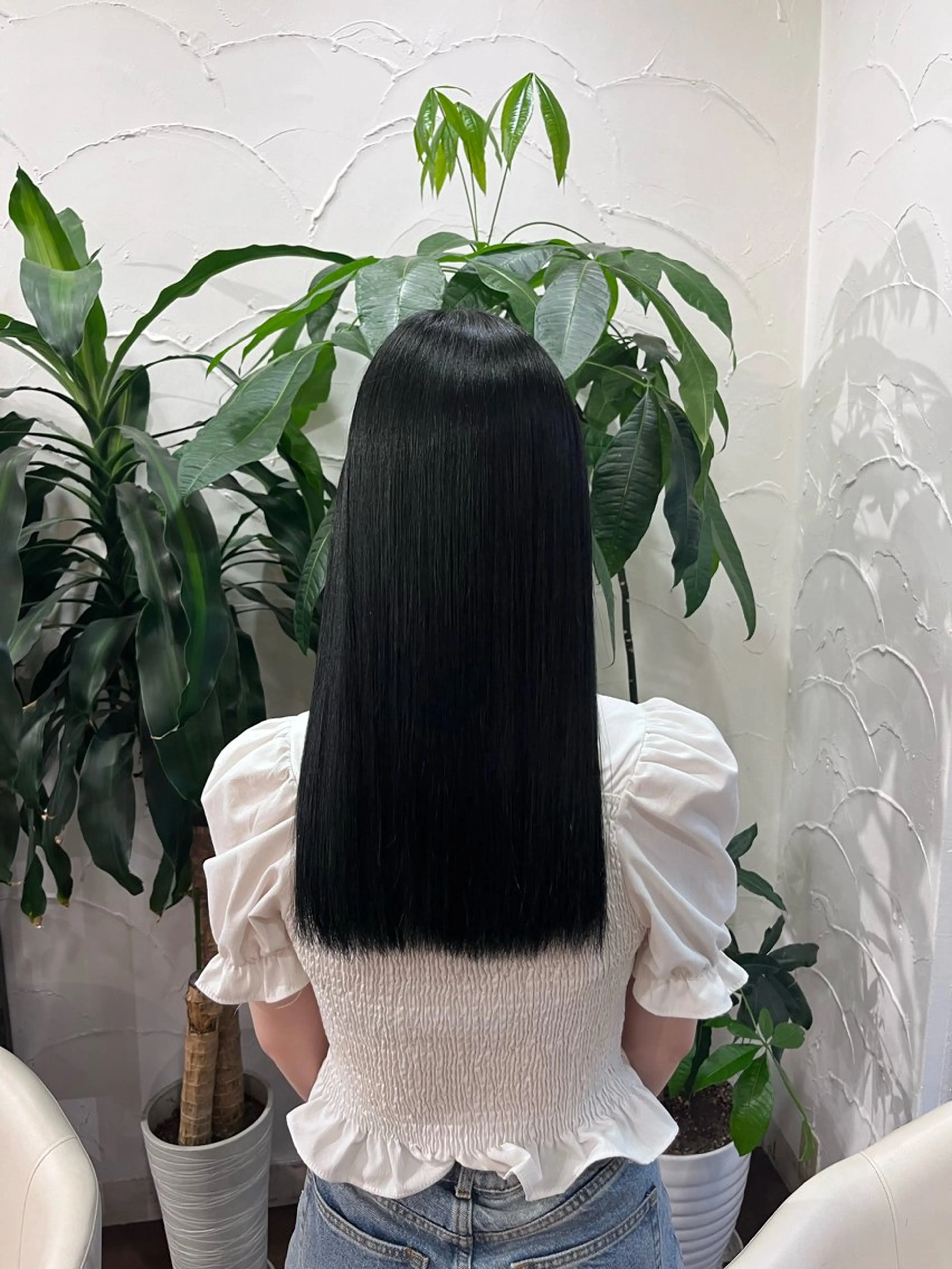 ロング 縮毛矯正 トリートメント ヘッドスパ 角田 満帆のヘアスタイル