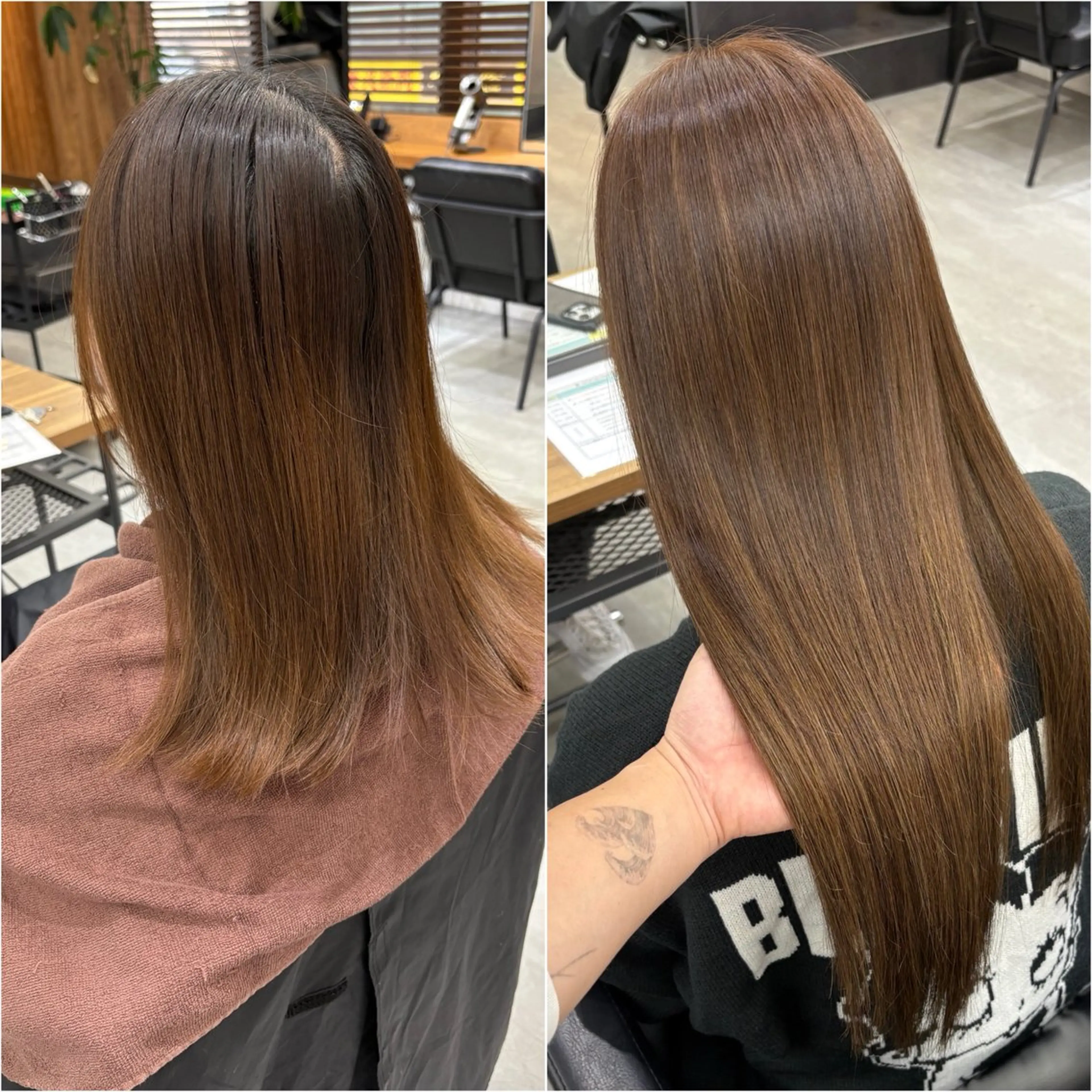 ロング カラー エクステ ロング カット ヘアカラー トリートメント エクステ KEISUKE/ 艶カラー🧡エクステのヘアスタイル