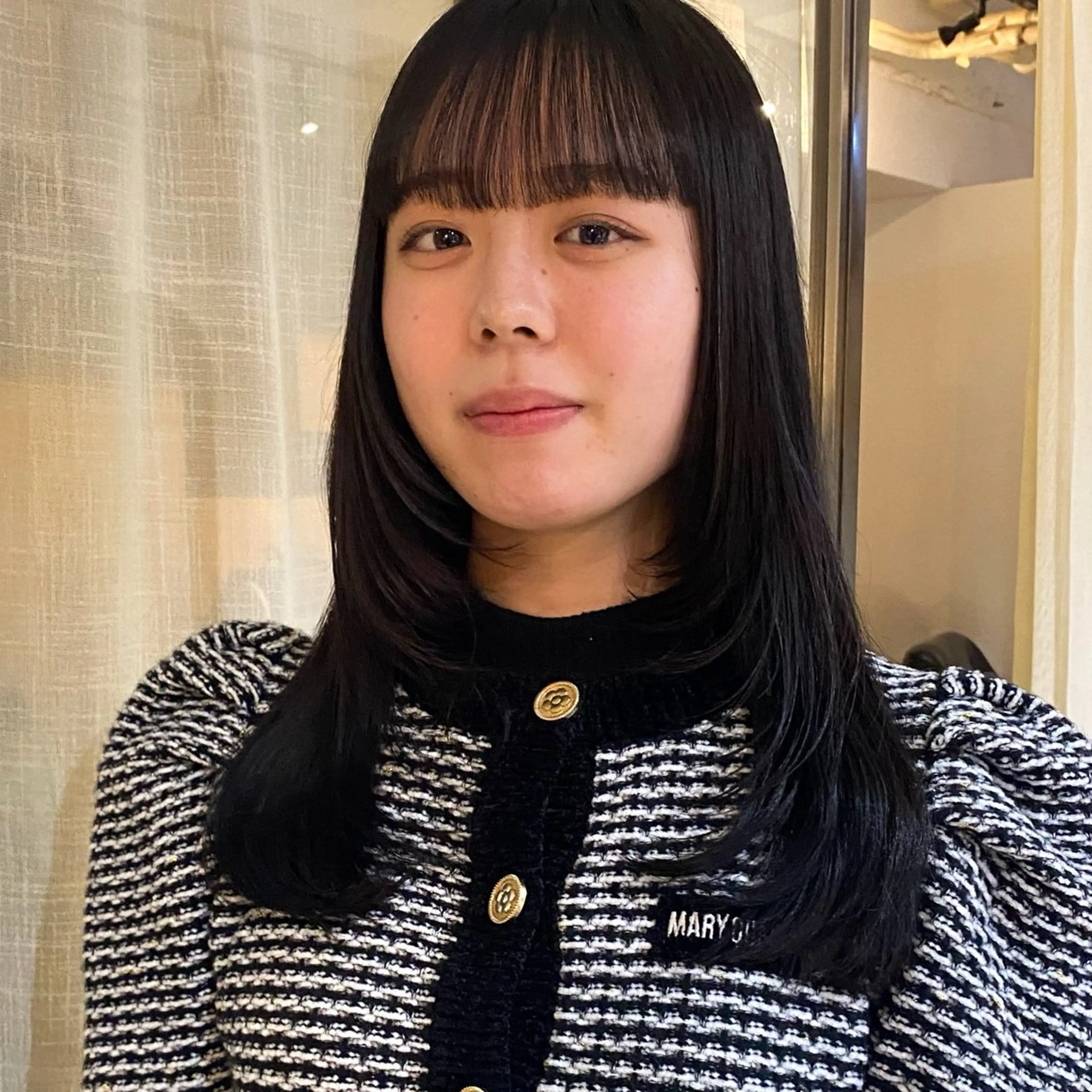 セミロング ヘアカラー FERIA池田 神原萌花のヘアスタイル