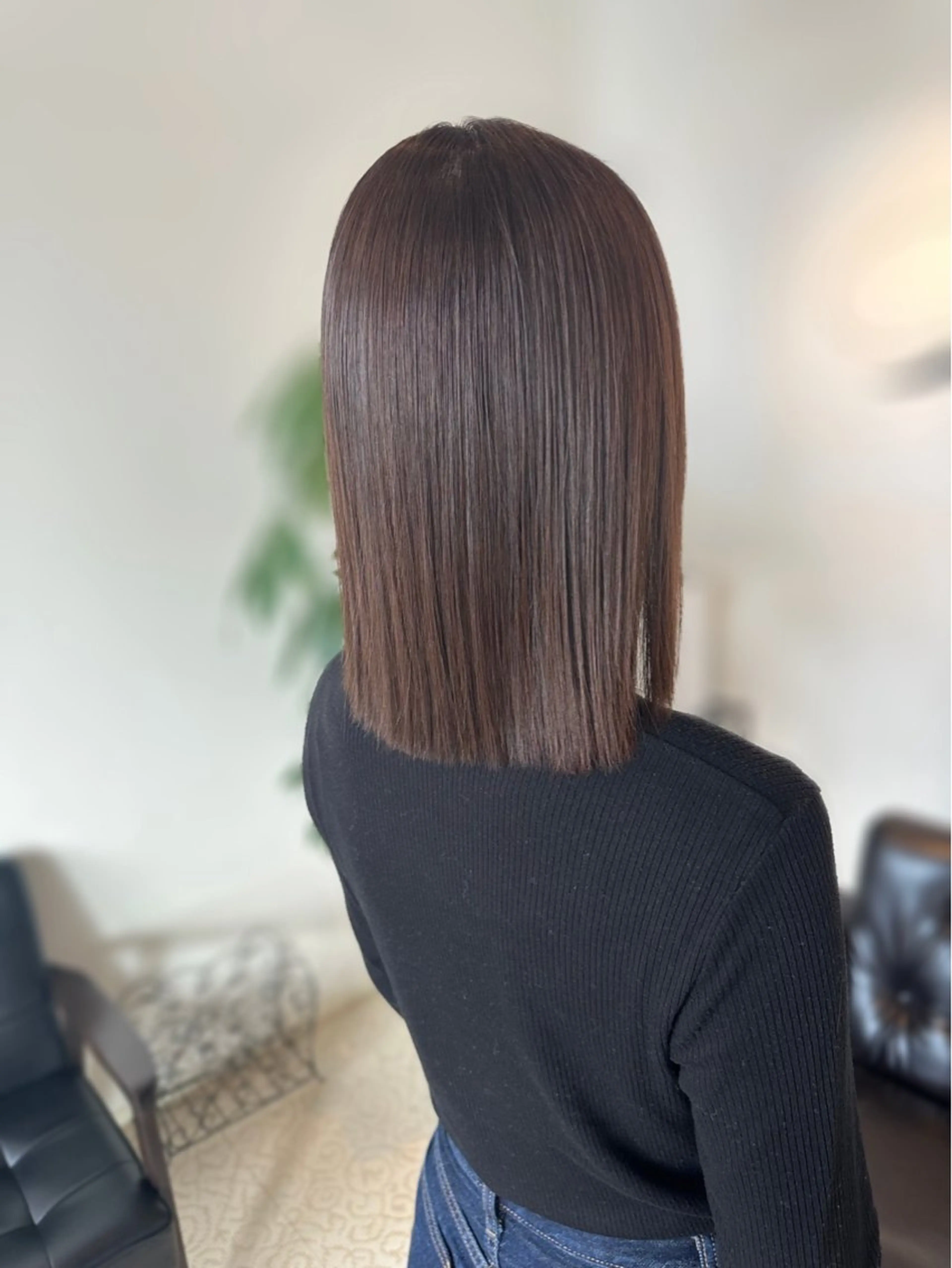 ミディアム 切りっぱなしボブ ボブ Suno-Luno所属・Suno-Luno ヤマガタ　ケンイチのヘアスタイル