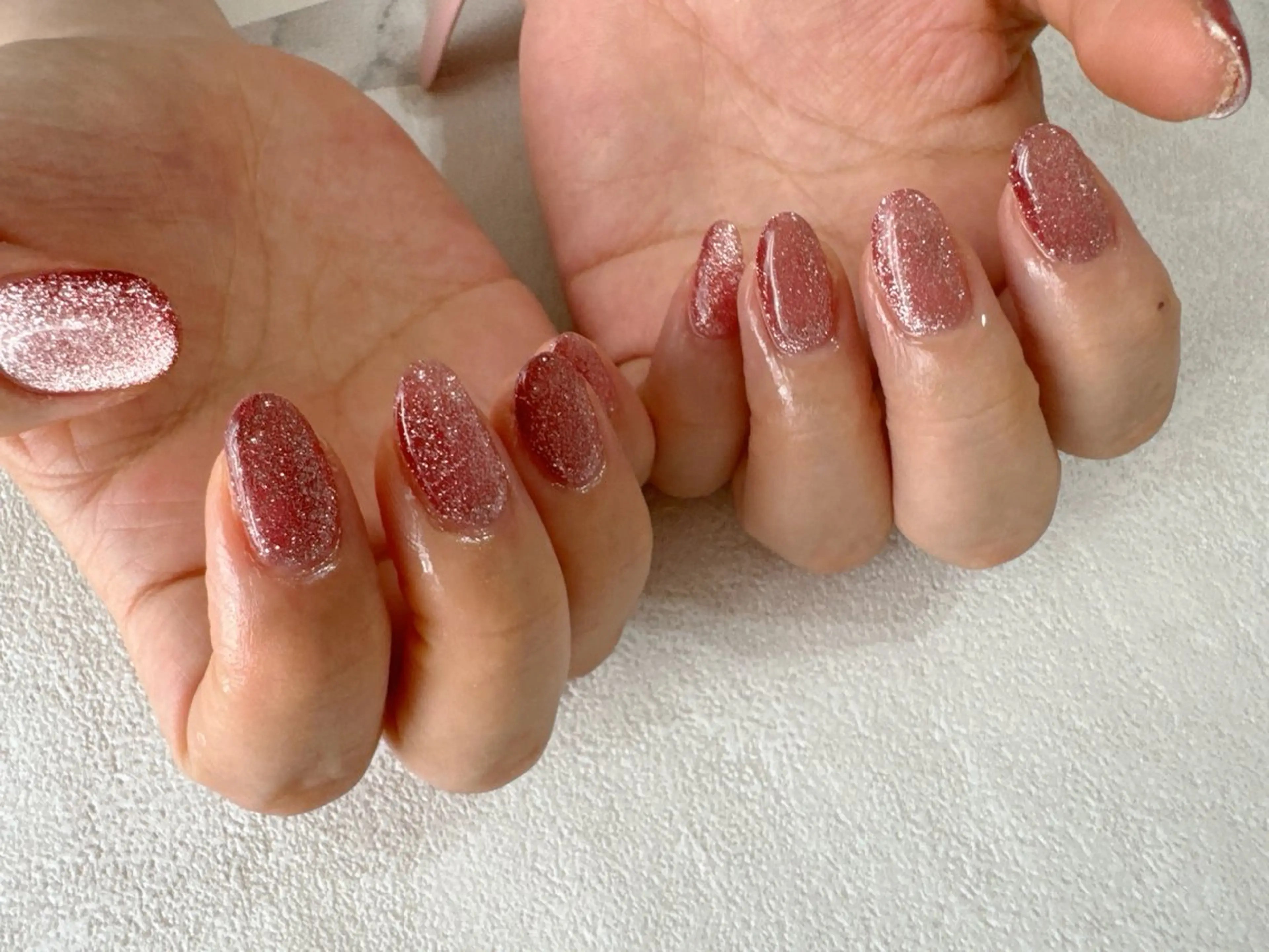 ネイル フットネイル ジェルネイル キラキラネイル ラメ(グリッター) マグネットネイル ハンドネイル kikinail 溝の口のネイルデザイン