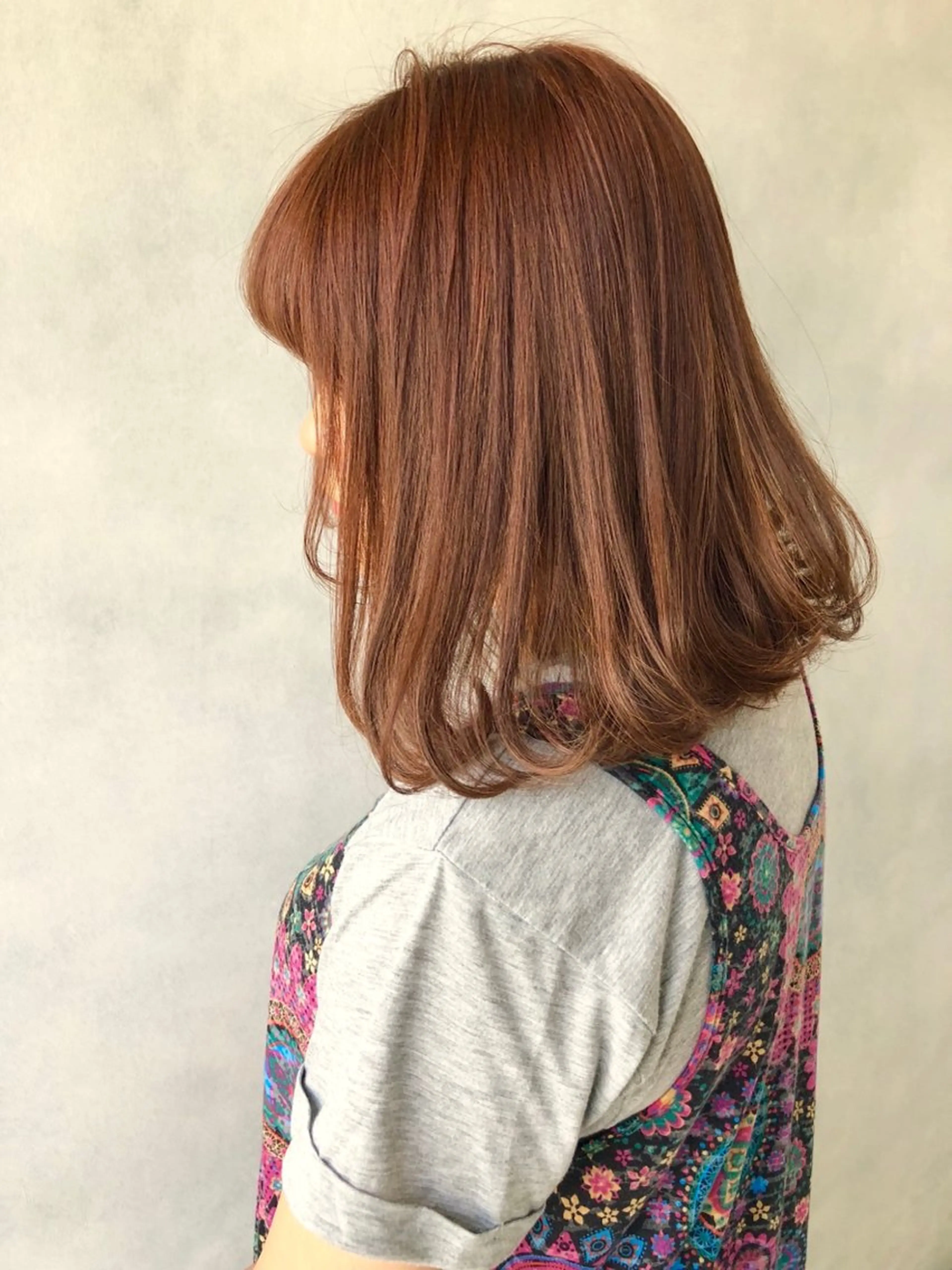 ミディアム ヘアカラー hair living Liko 池袋東口店所属・💎モデル募集中❕ Haruka🦋のヘアスタイル