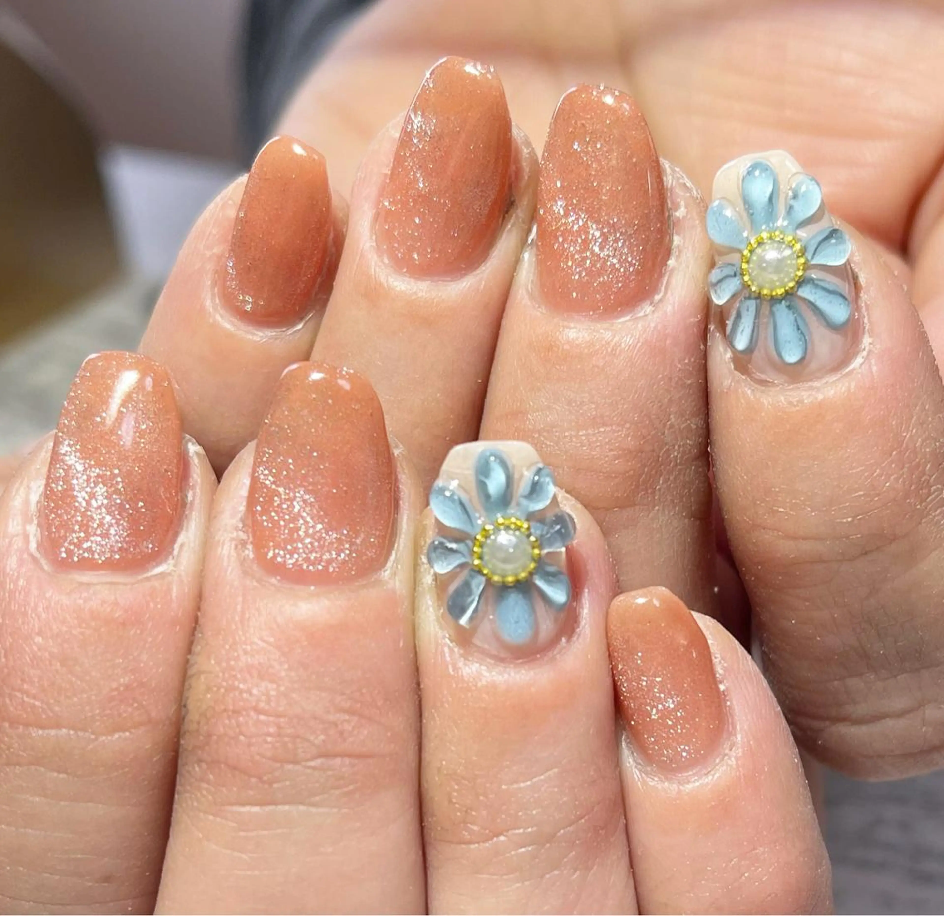 ネイル フラワーネイル フットネイル ニュアンスネイル ぷっくりネイル シンプルネイル ネイル フフラ所属・nail fufla ♡yamane♡のネイルデザイン