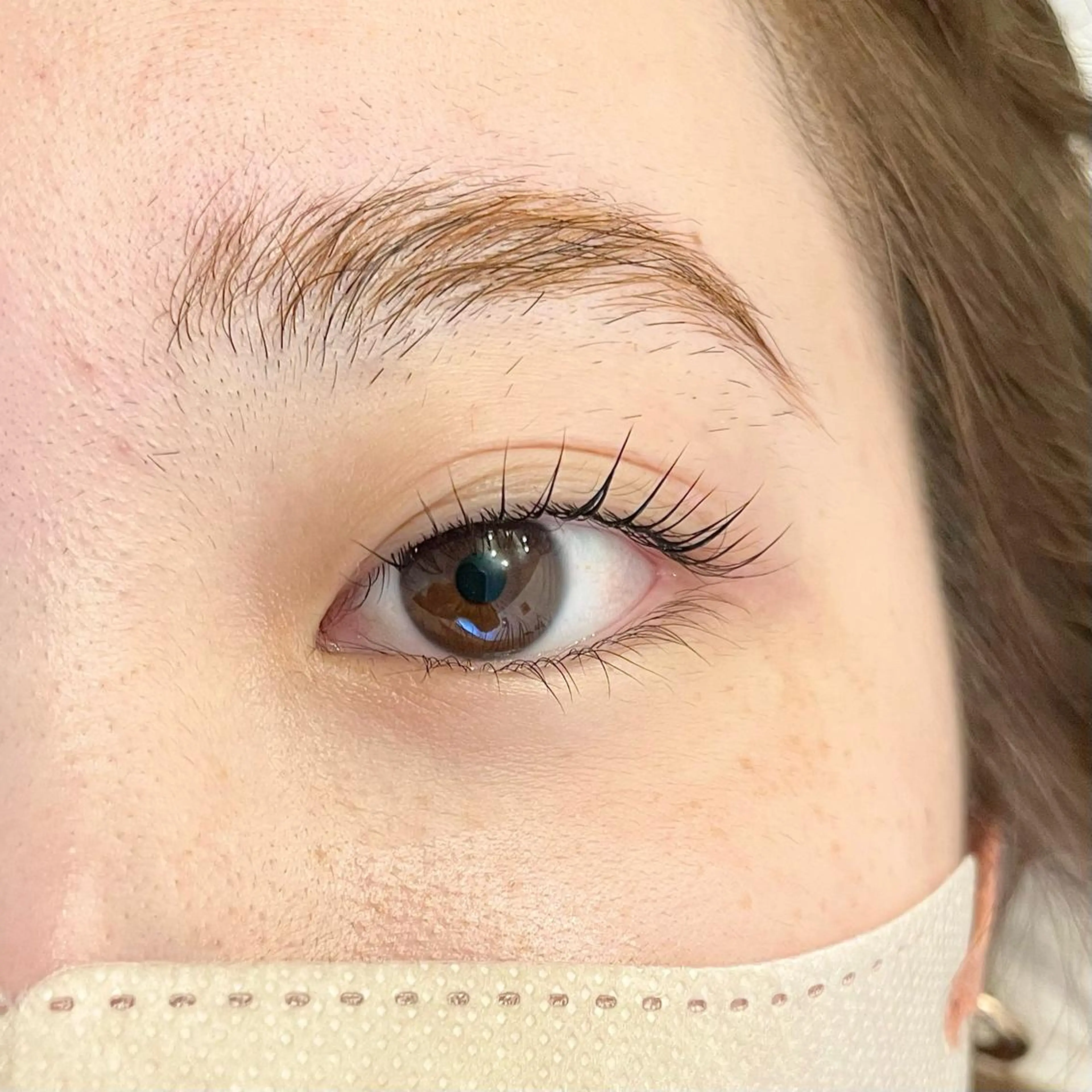 ミディアム カラー パーマ ヘアアレンジ メンズ キッズ ネイル マツエク・マツパ アイブロウ パリジェンヌラッシュリフト マツパ nail&eye Aoのマツエク・マツパデザイン