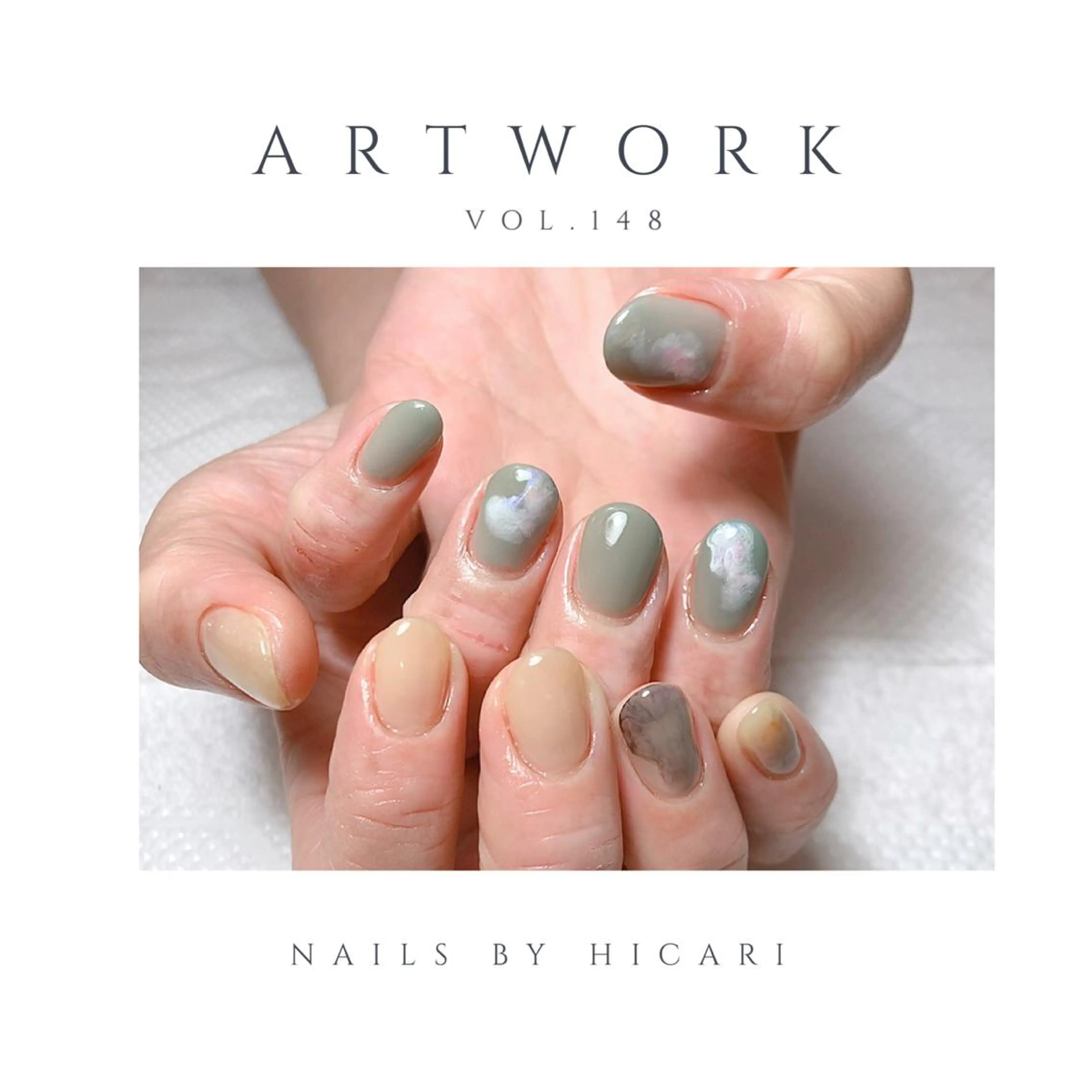 ショート カラー ネイル マツエク・マツパ ハンドネイル illum hicariのネイルデザイン