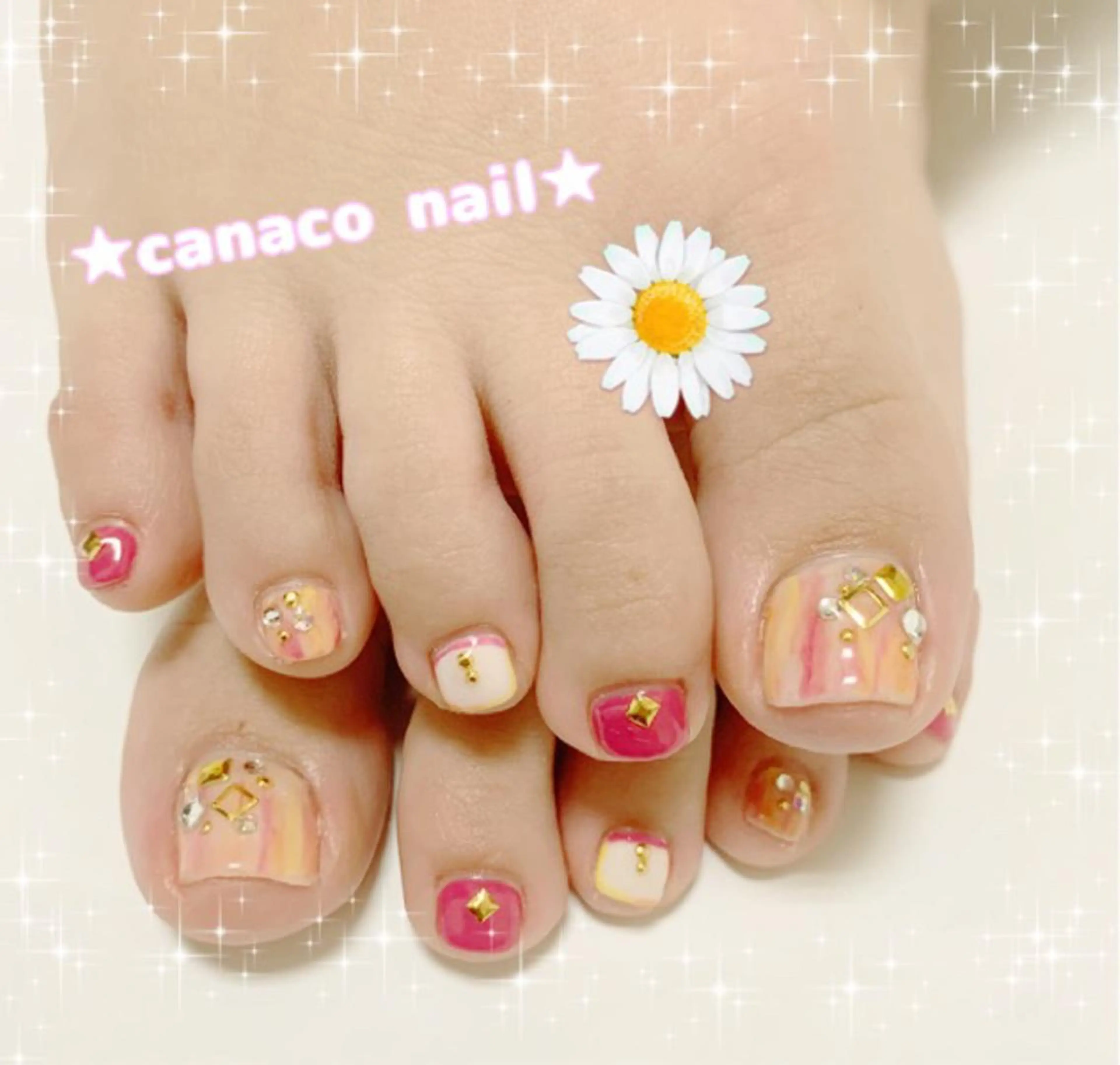 ネイル フットネイル ジェルネイル グラデーション Felice所属・ベテランネイル cnc nailのネイルデザイン