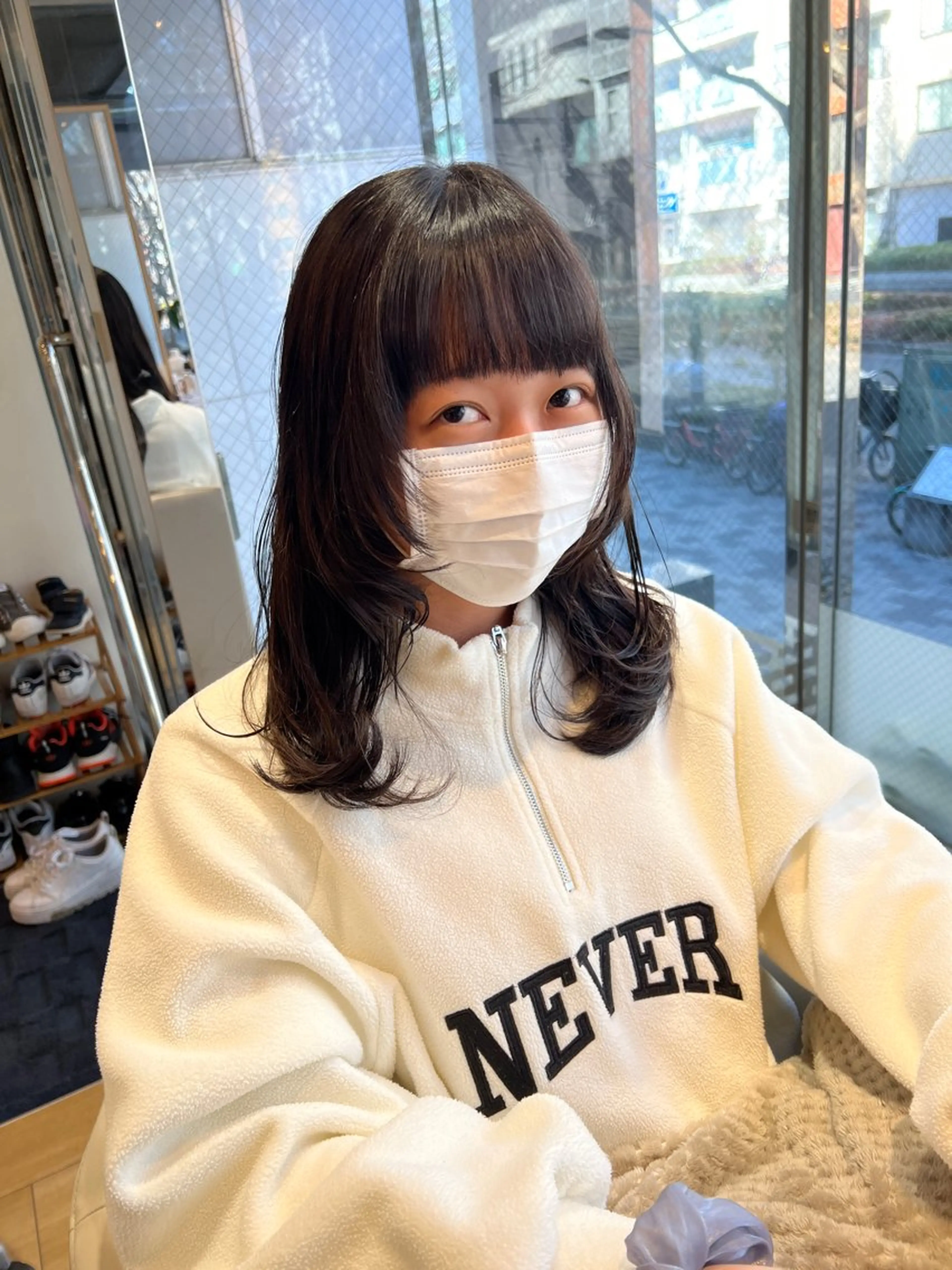 セミロング キッズ 全国1位🥇世界5位 小野田　礼花のヘアスタイル