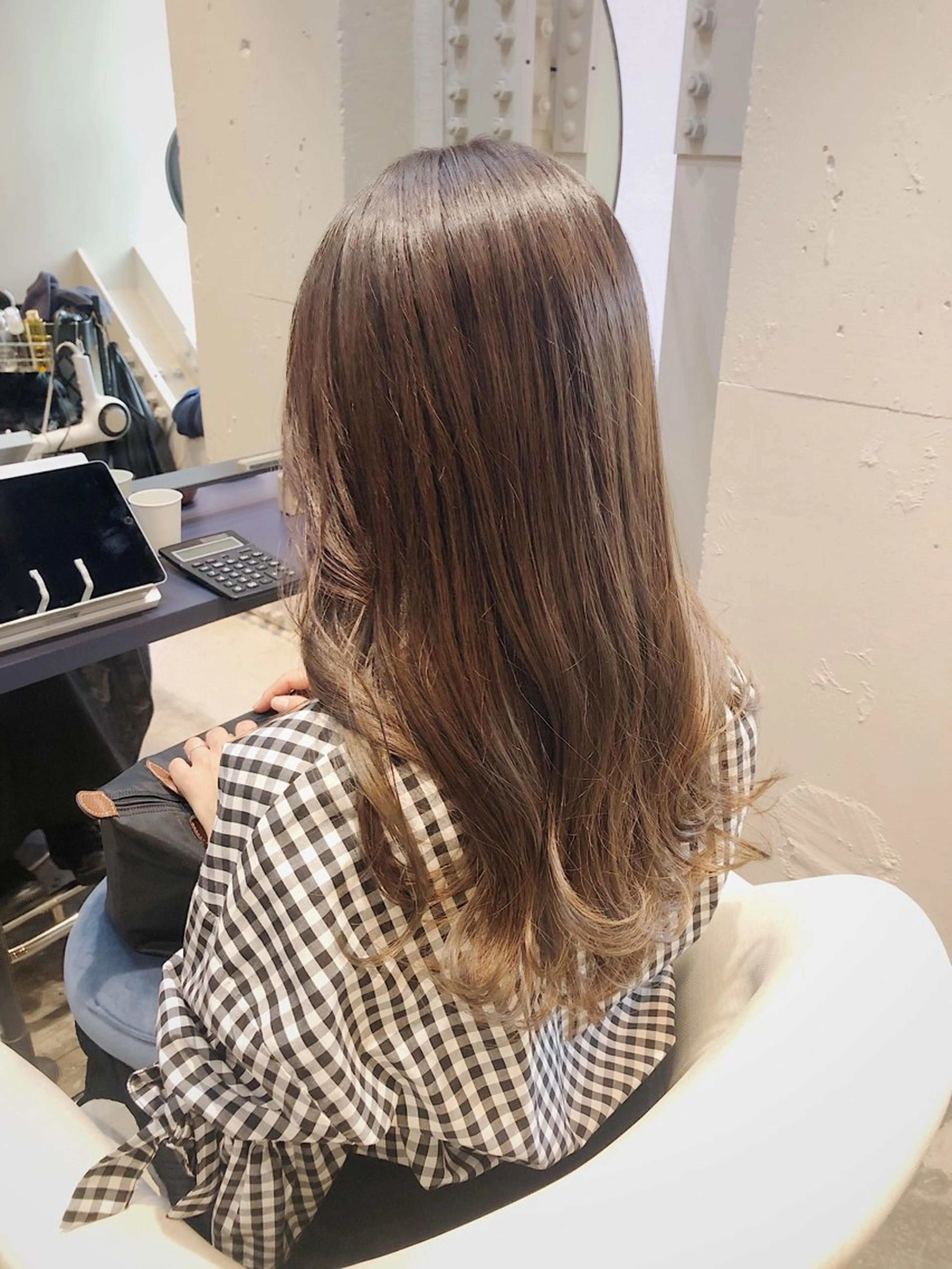 セミロング 韓国風ヘア レイヤーカット カット ヘアカラー トリートメント 所渉/韓国レイヤー /ウルフカットのヘアスタイル