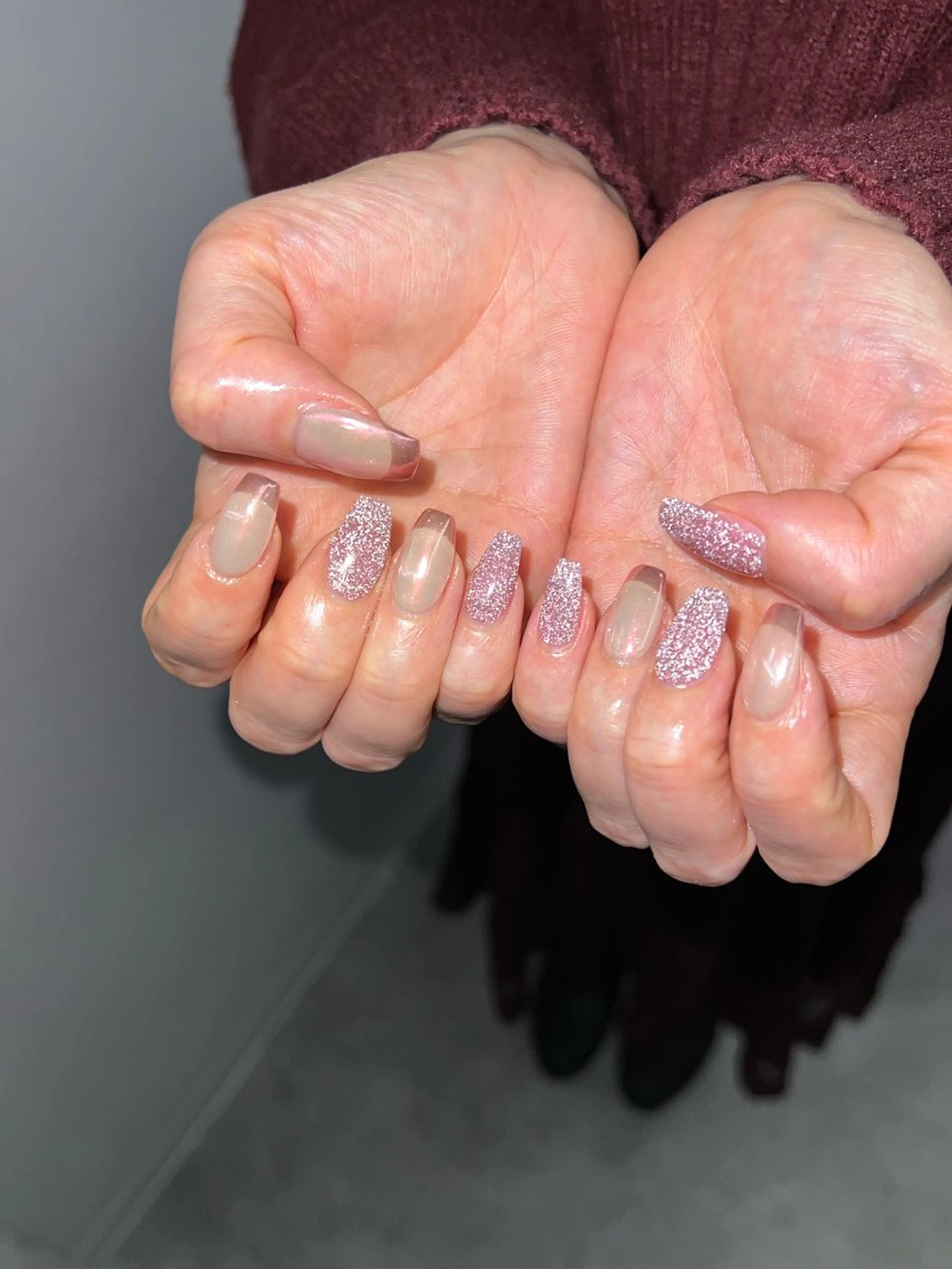 ネイル フラッシュネイル フレンチネイル ジェルネイル マグネットネイル ニュアンスネイル ハンドネイル ハンドケア Bana_ Nailのネイルデザイン