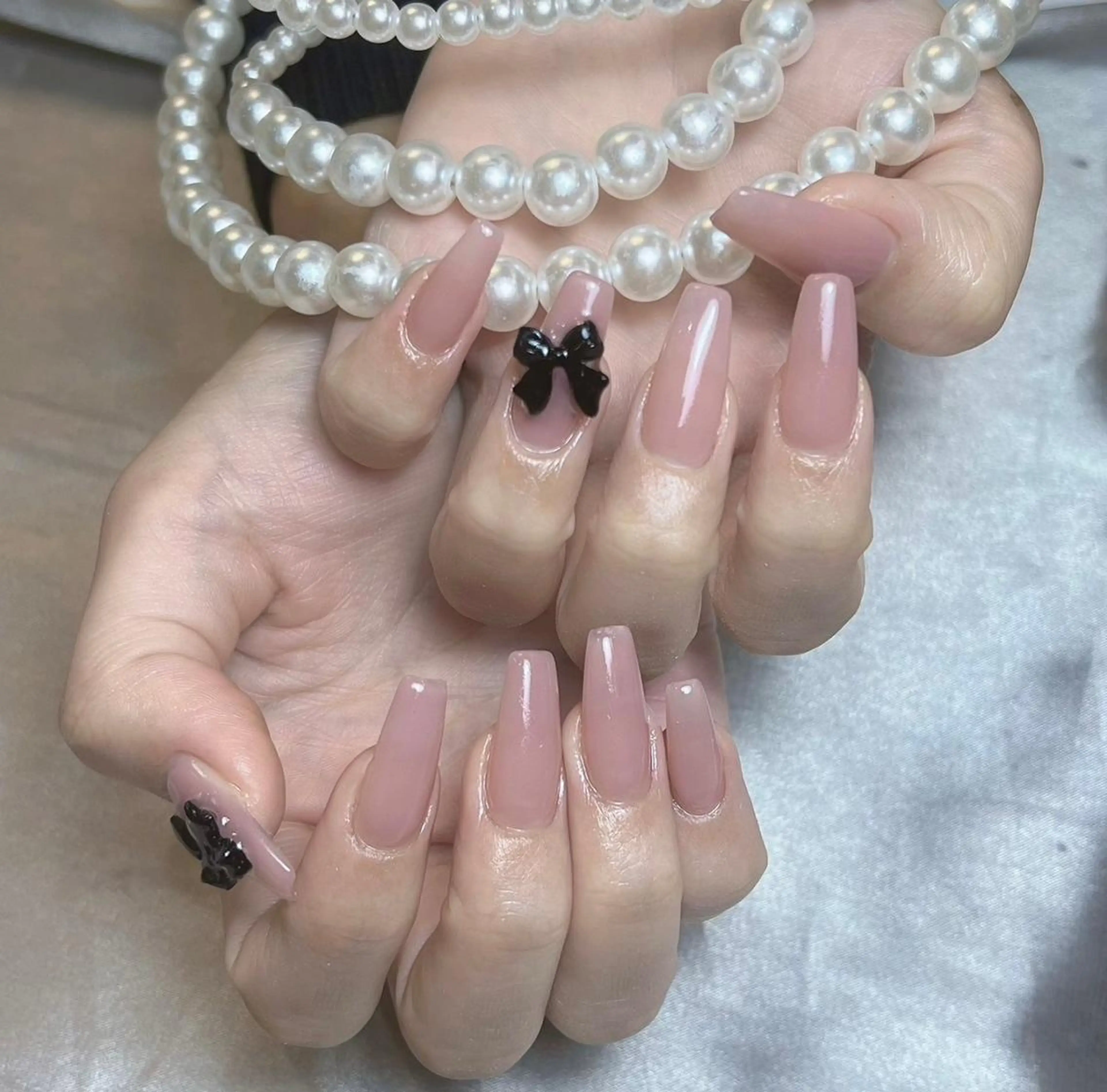 ネイル RAFFINE 月🦋🩵のネイルデザイン