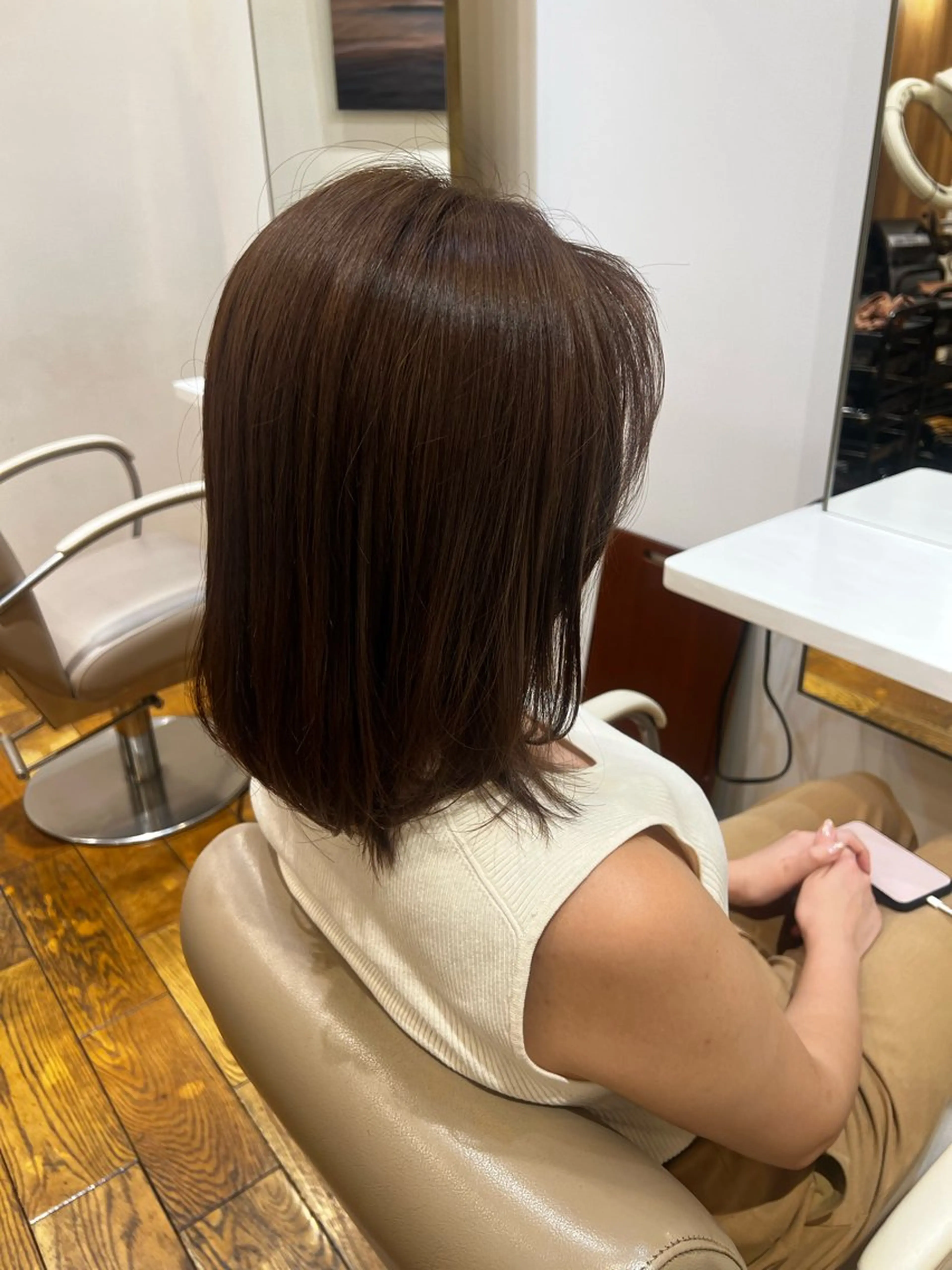 カラー 透明感カラー イルミナカラー ヘアカラー トーンアップ🦢 ユメのヘアスタイル