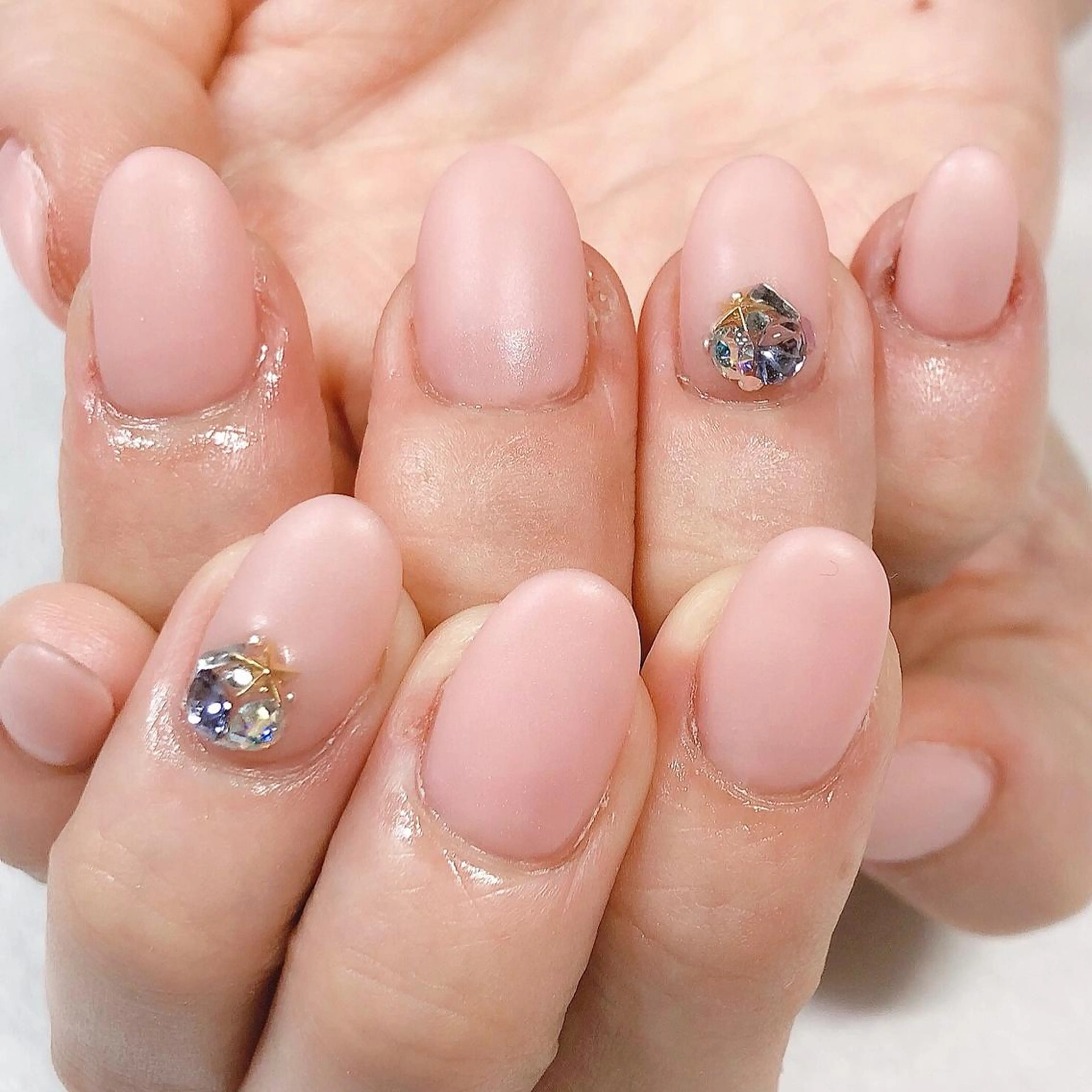 ネイル 長さ出し ジェルネイル シンプルネイル 東 千夏のネイルデザイン