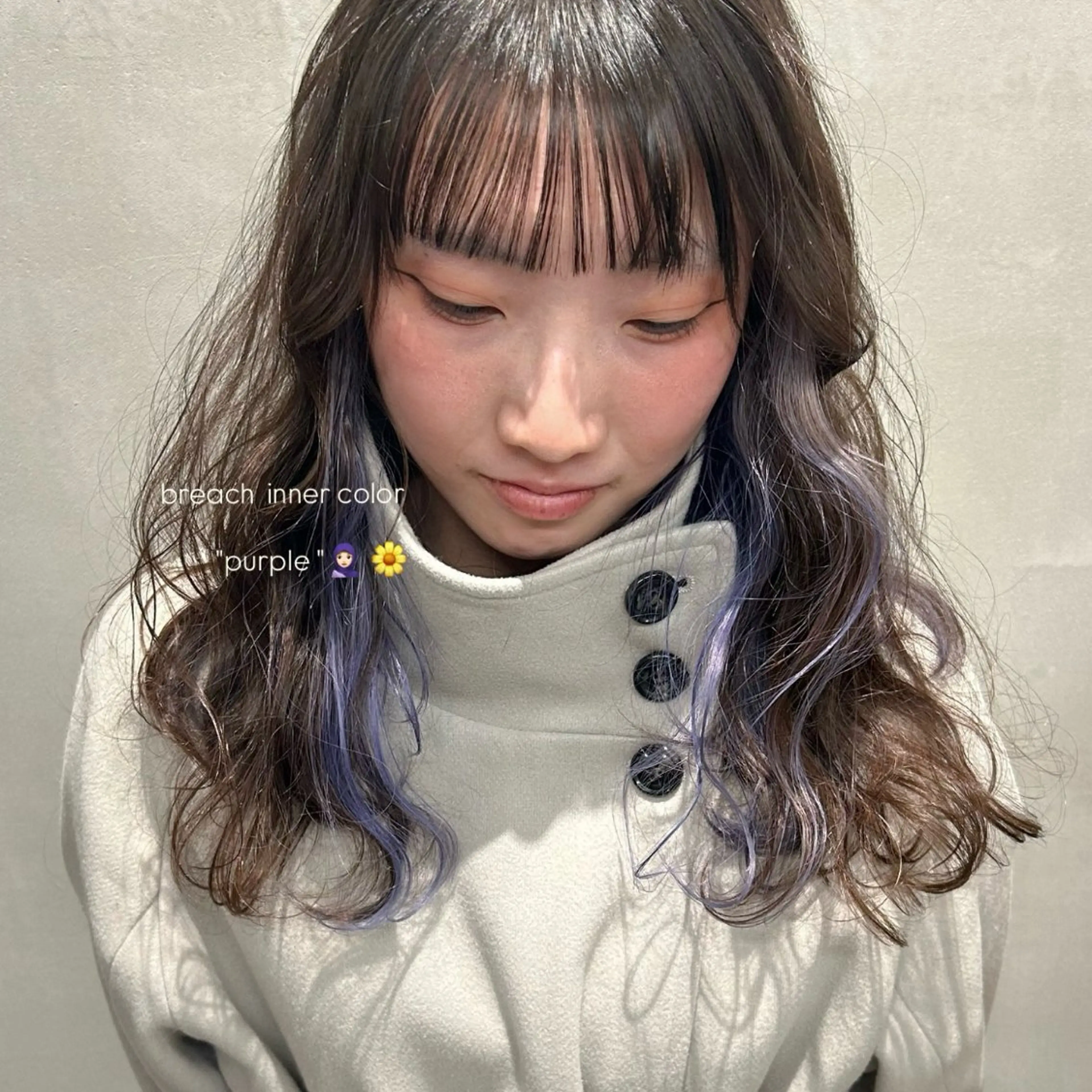 カラー ヘアカラー カエデ🐬 カットカラーモデルのヘアスタイル