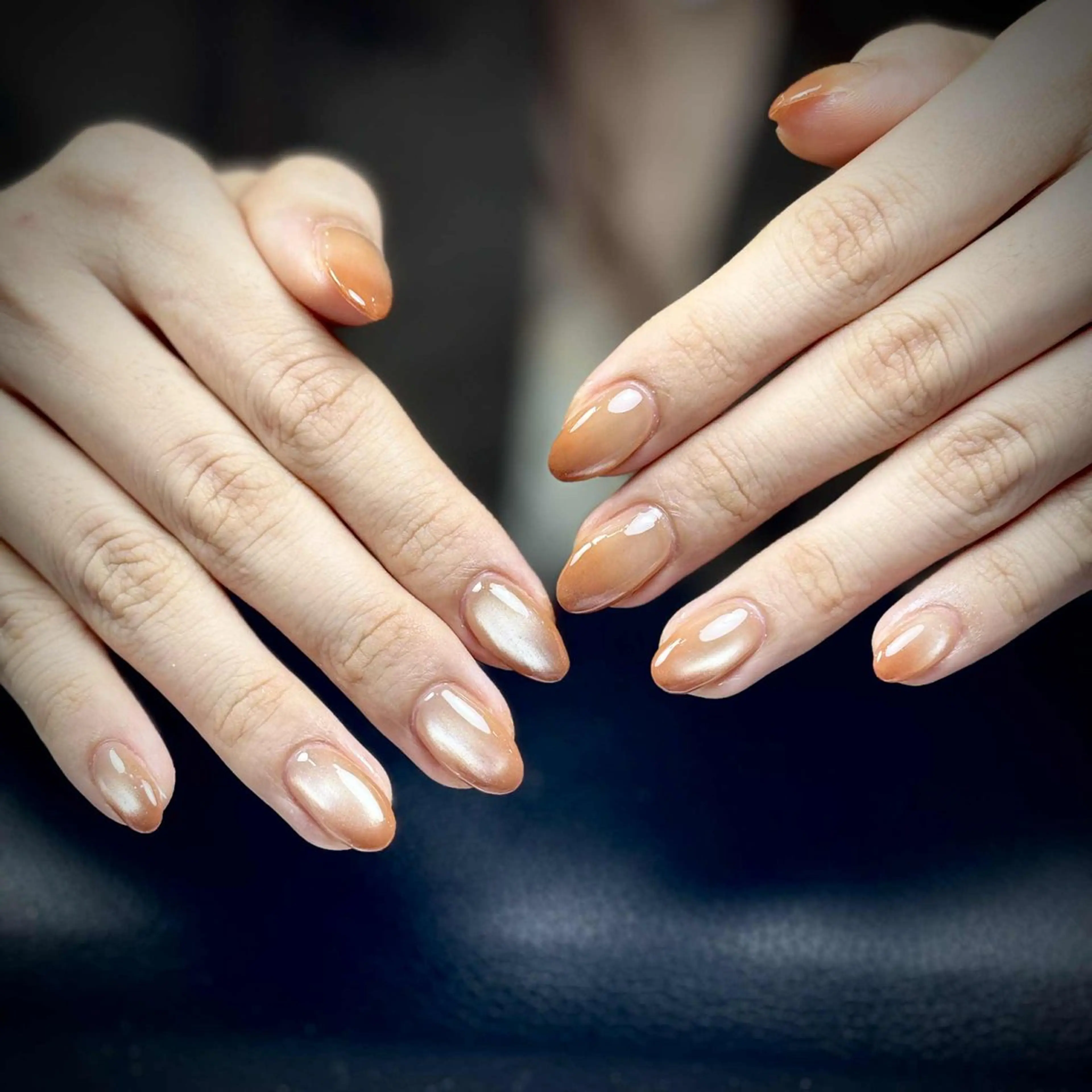 ネイル ブラウン ラメ(グリッター) ネイルチップ Ame29NailOsaka所属・AME29 Nail ネイルサロンのネイルデザイン