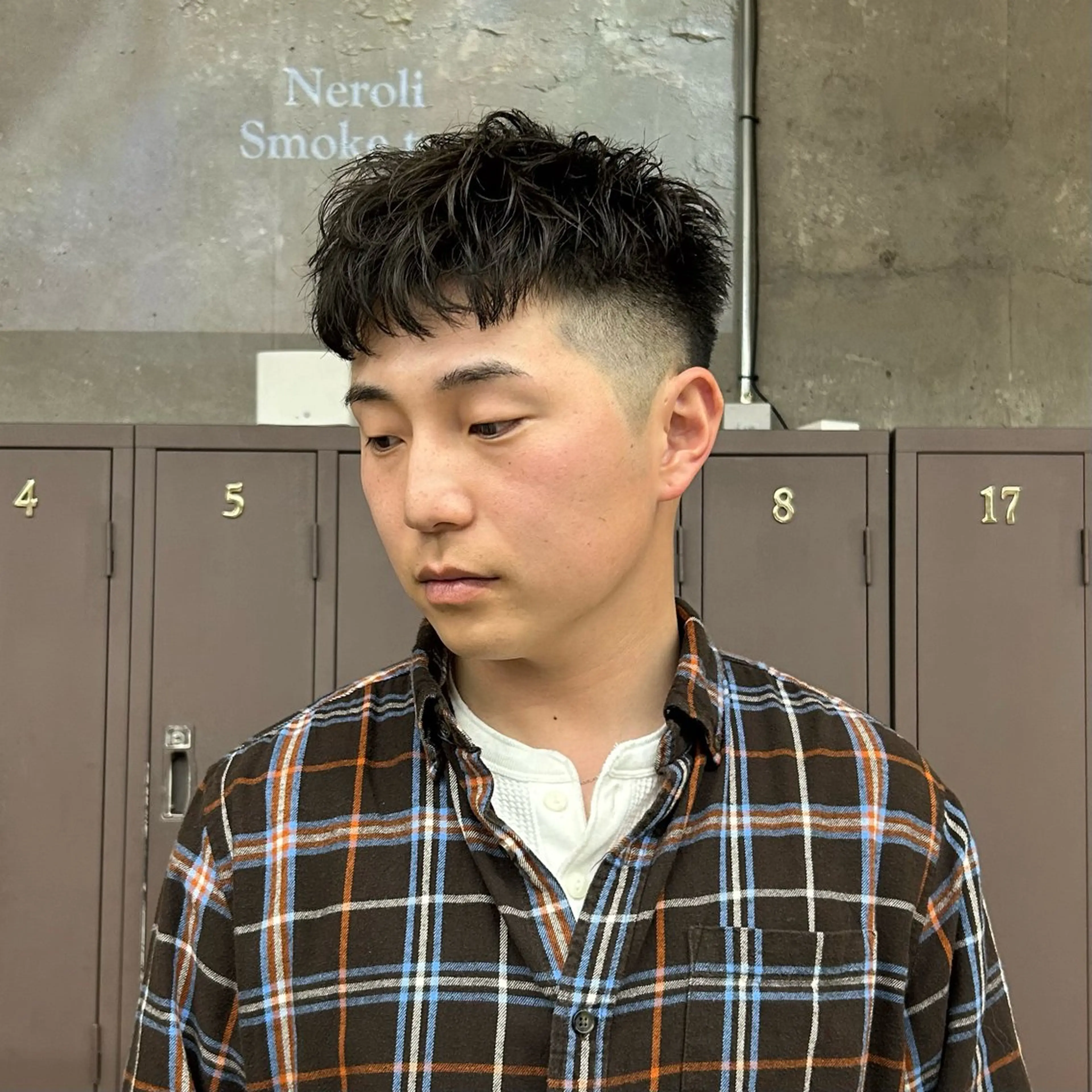 ショート 大本 メンズ/パーマのヘアスタイル