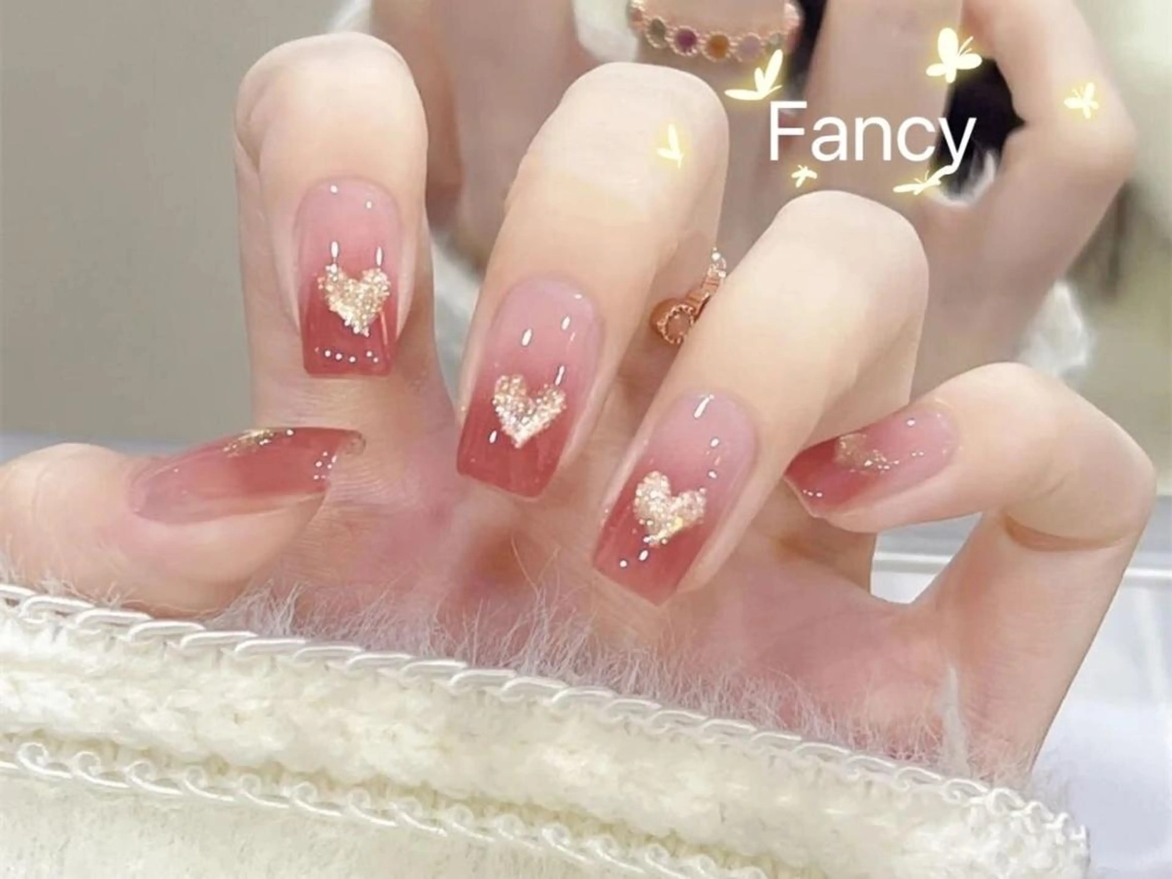 ネイル チークネイル 長さ出し フットネイル フレンチネイル ジェルネイル Fancy ネイルサロンのネイルデザイン