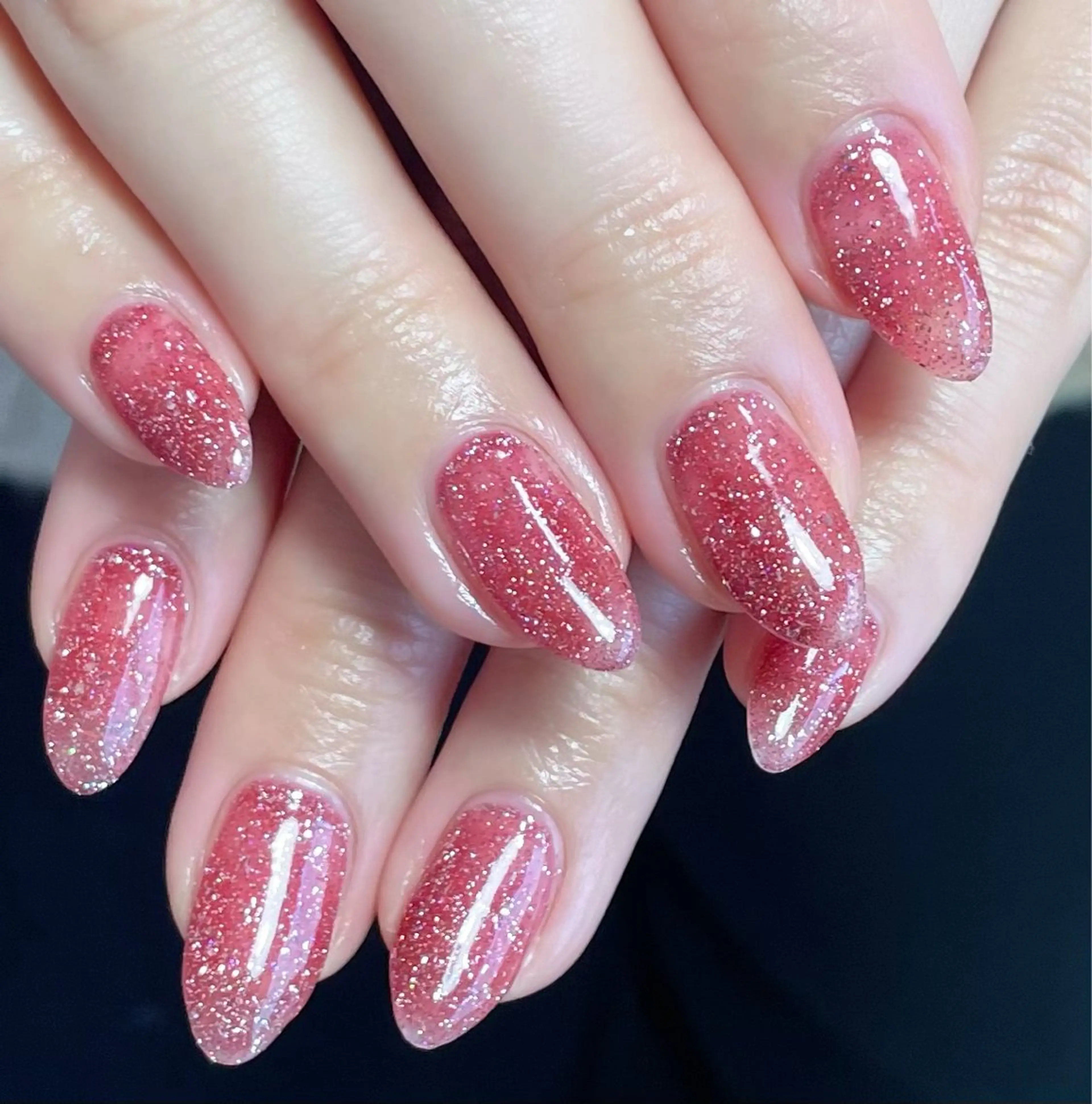 ネイル フラッシュネイル 冬ネイル クリスマス ハンドネイル Chicchi 加茂宮駅徒歩3分のネイルデザイン