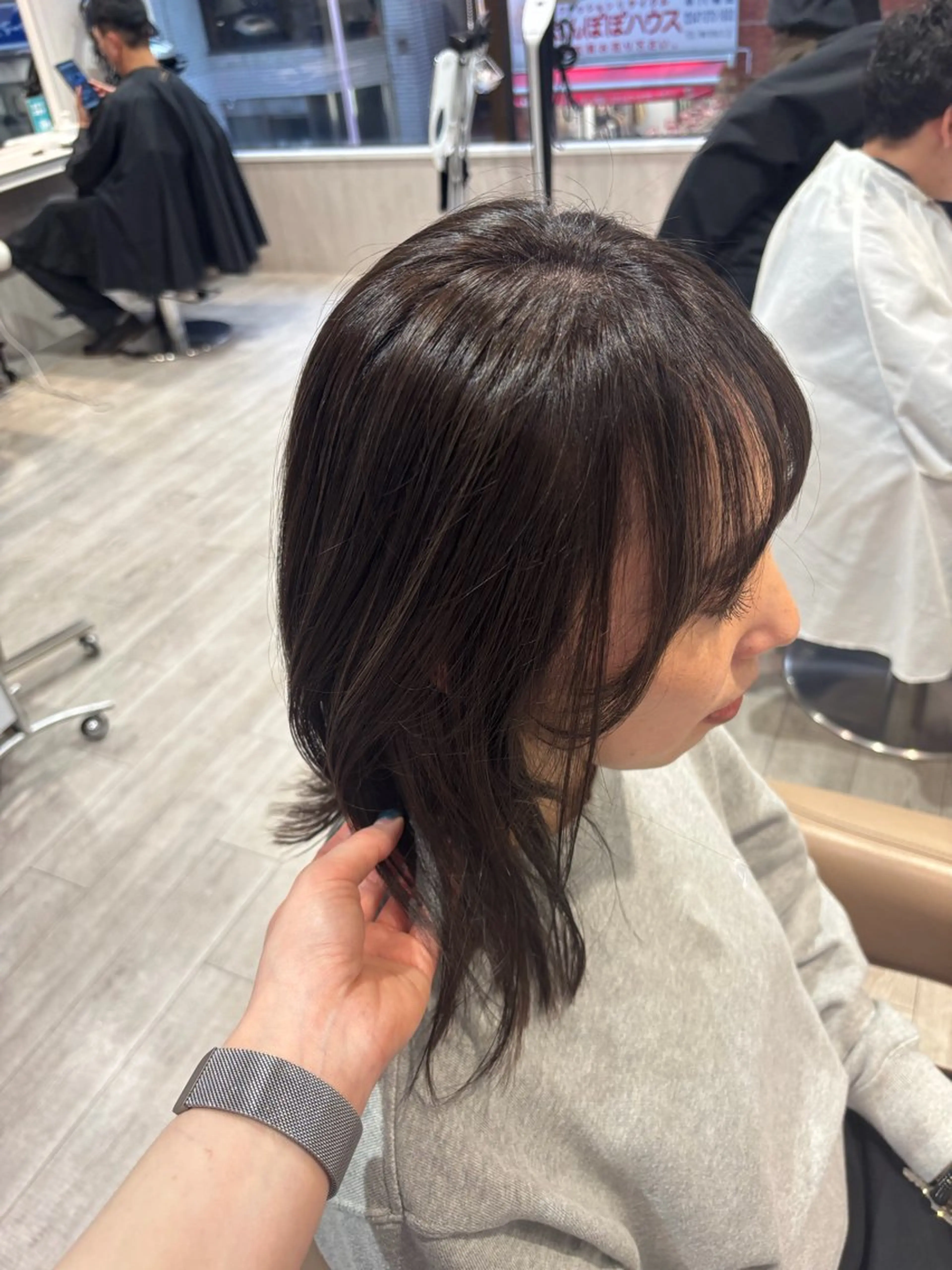 セミロング カラー ハイライトカラー ハイライト ヘアカラー Ash本八幡 🩵ྀི菊地のヘアスタイル